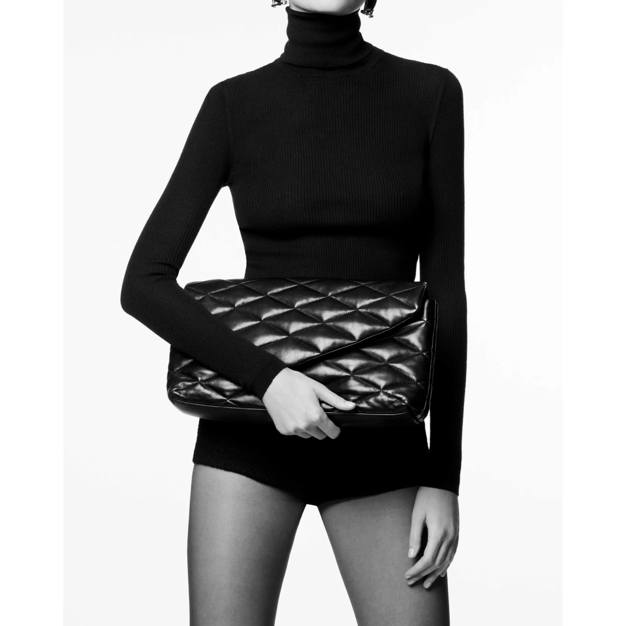 Large Sade Clutch - Crema Soft - Image 6
