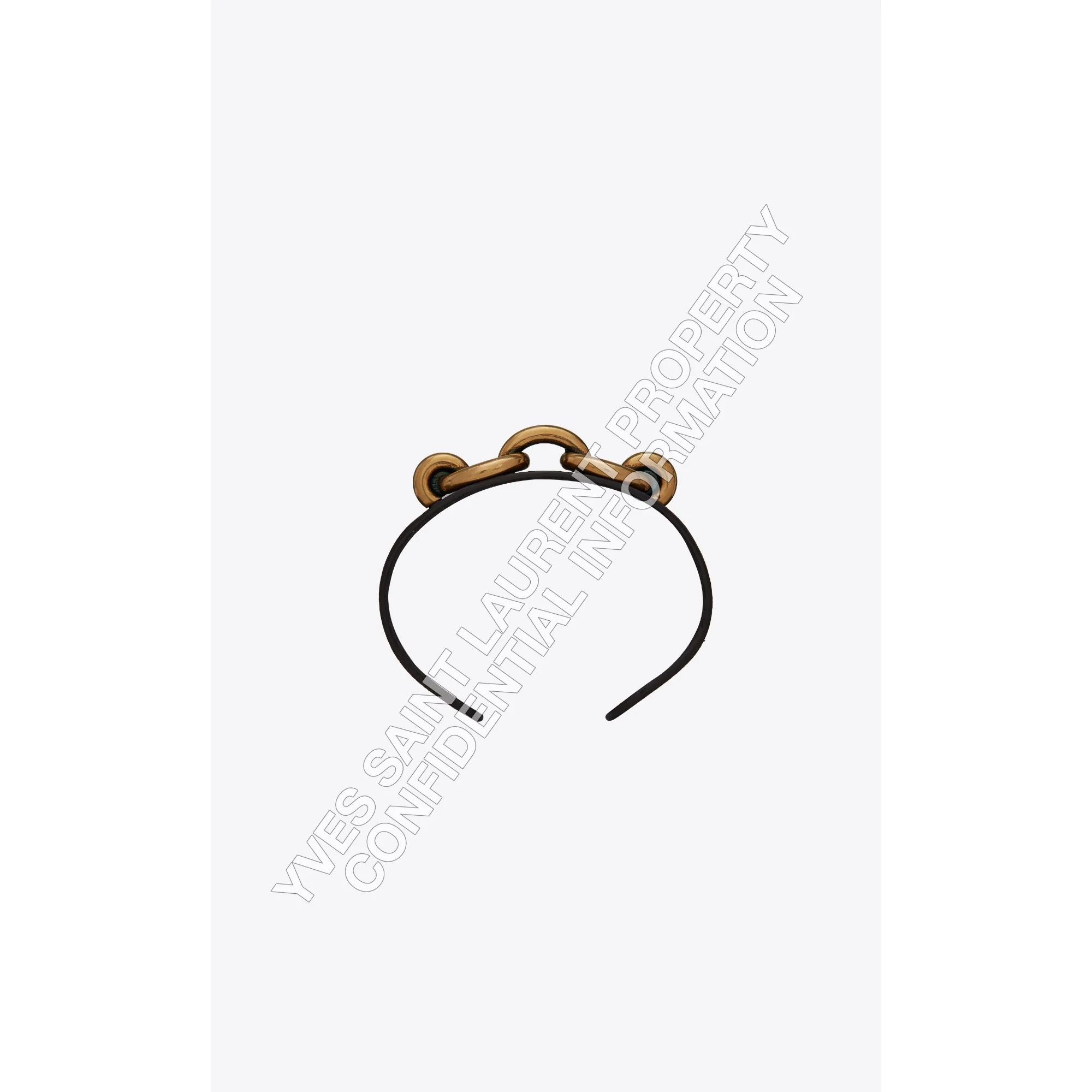 Maillon Open Rigid Bracelet - Nero - Image 2