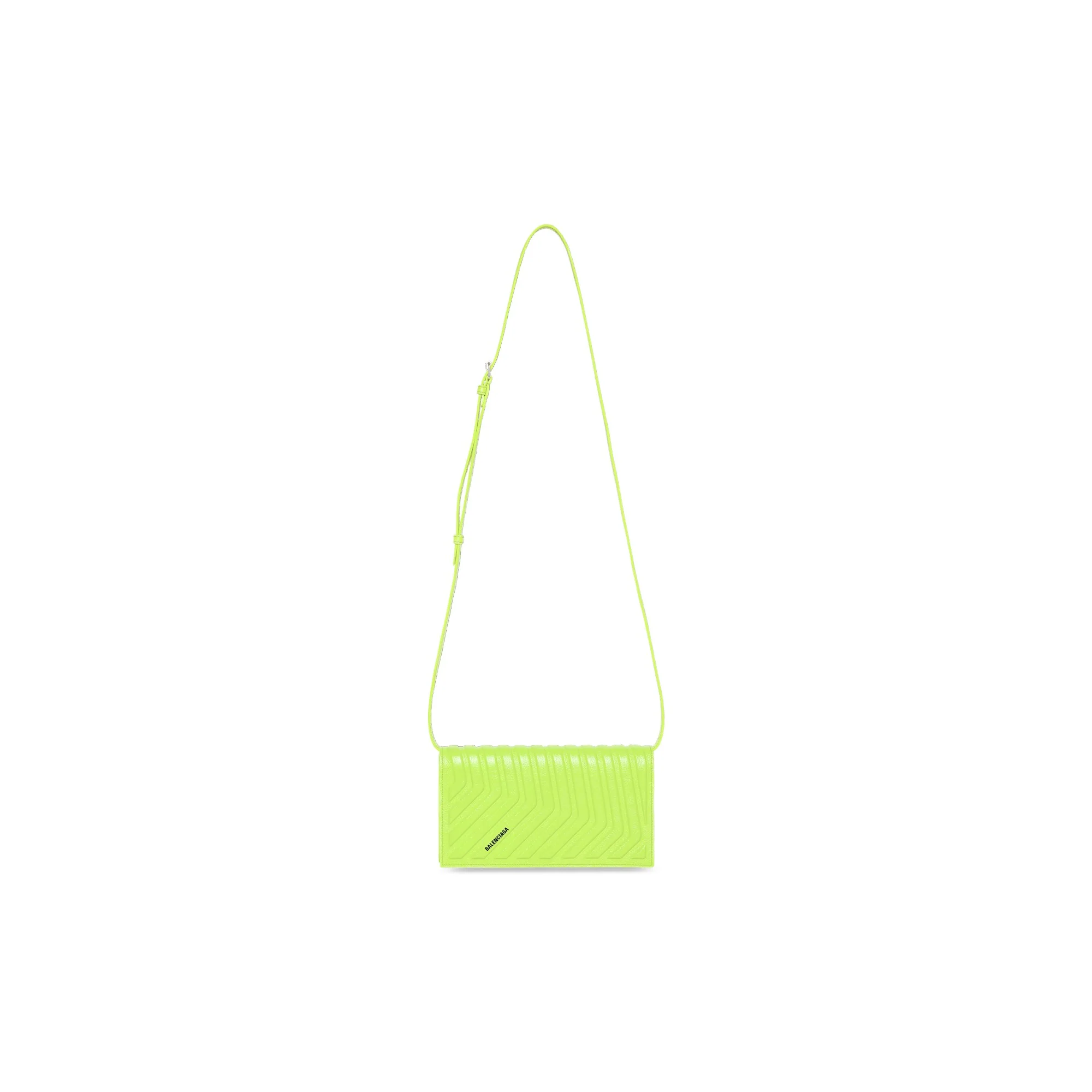 Car Hybrid Wallet W/Strap - Fluo Yellow