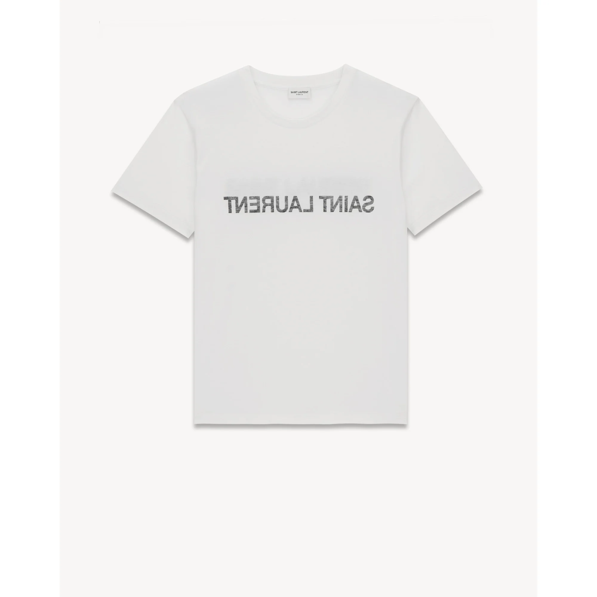 T-Shirt Round Collar - Natural/Noir