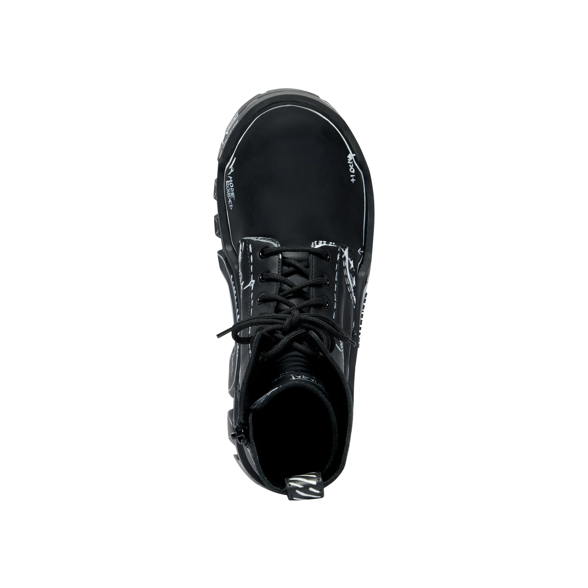Bulldozer Boot Lace - Black/White - Image 2