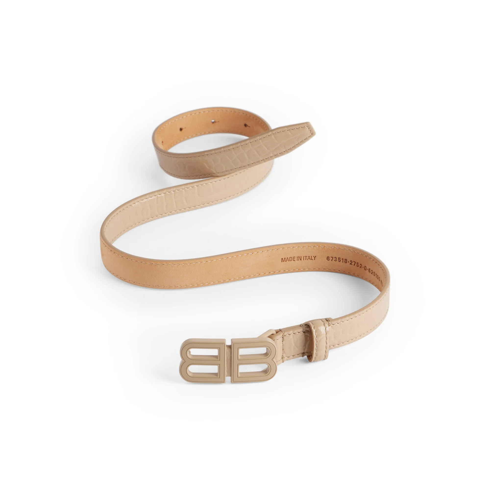 BB Hourglass Thin Belt 20 - Warm Beige - Image 2