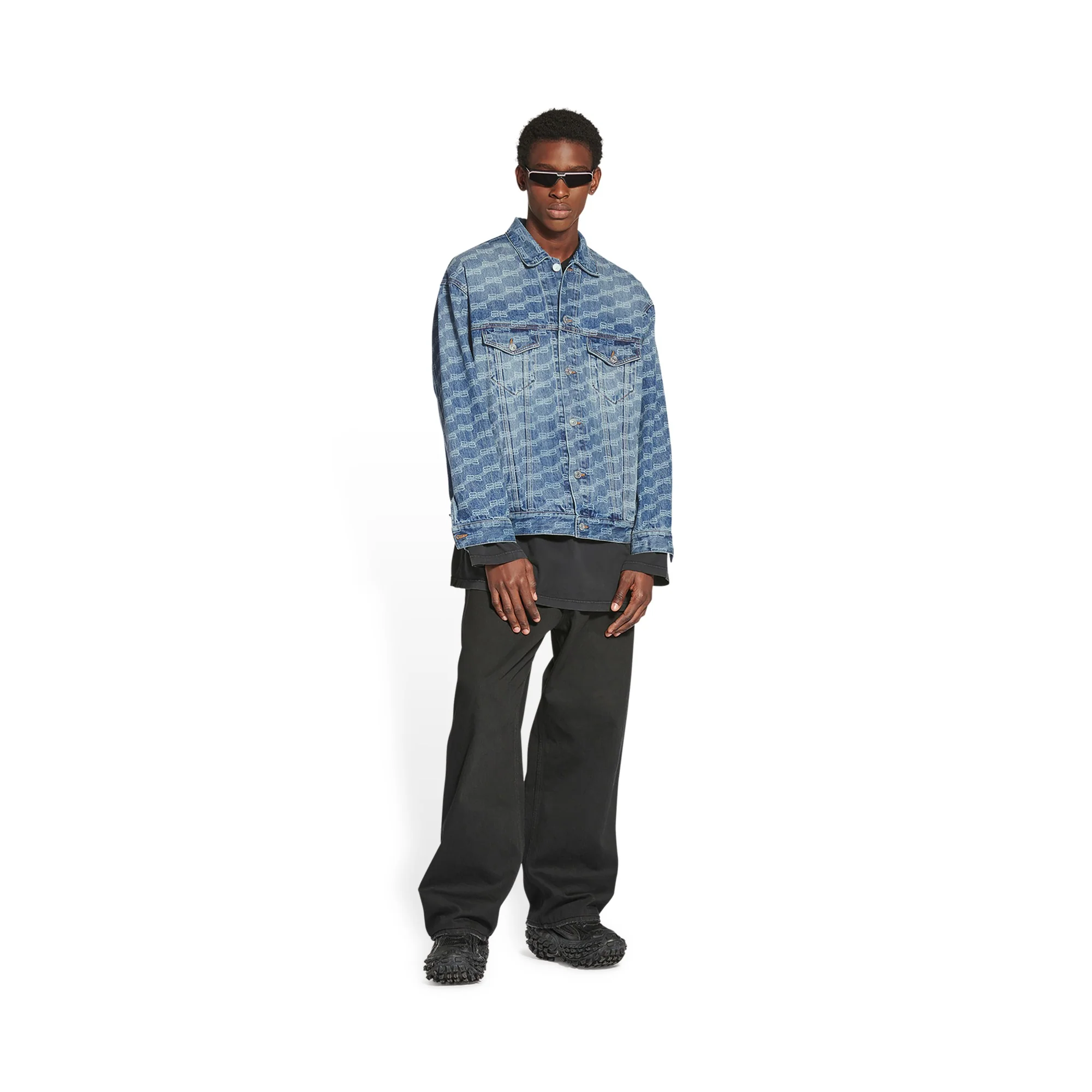 Large Fit Jacket - Blu Authentic Ring W - Image 3