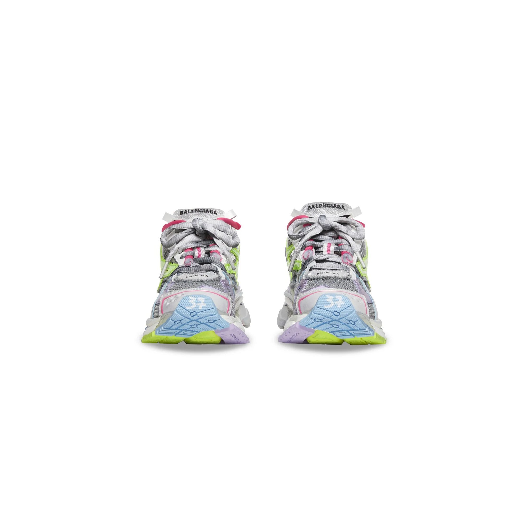 Runner Sneaker - Gre/Lil/Yel F/Bl/W/B - Image 6