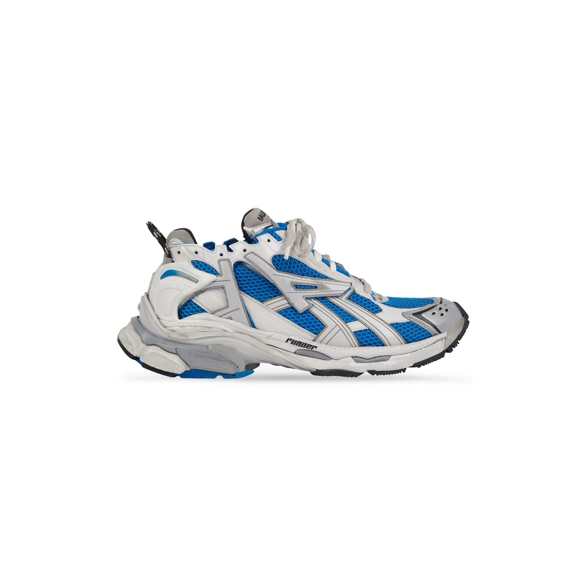 Runner Sneaker Four Color - Navy/Whit/Blk/Grey