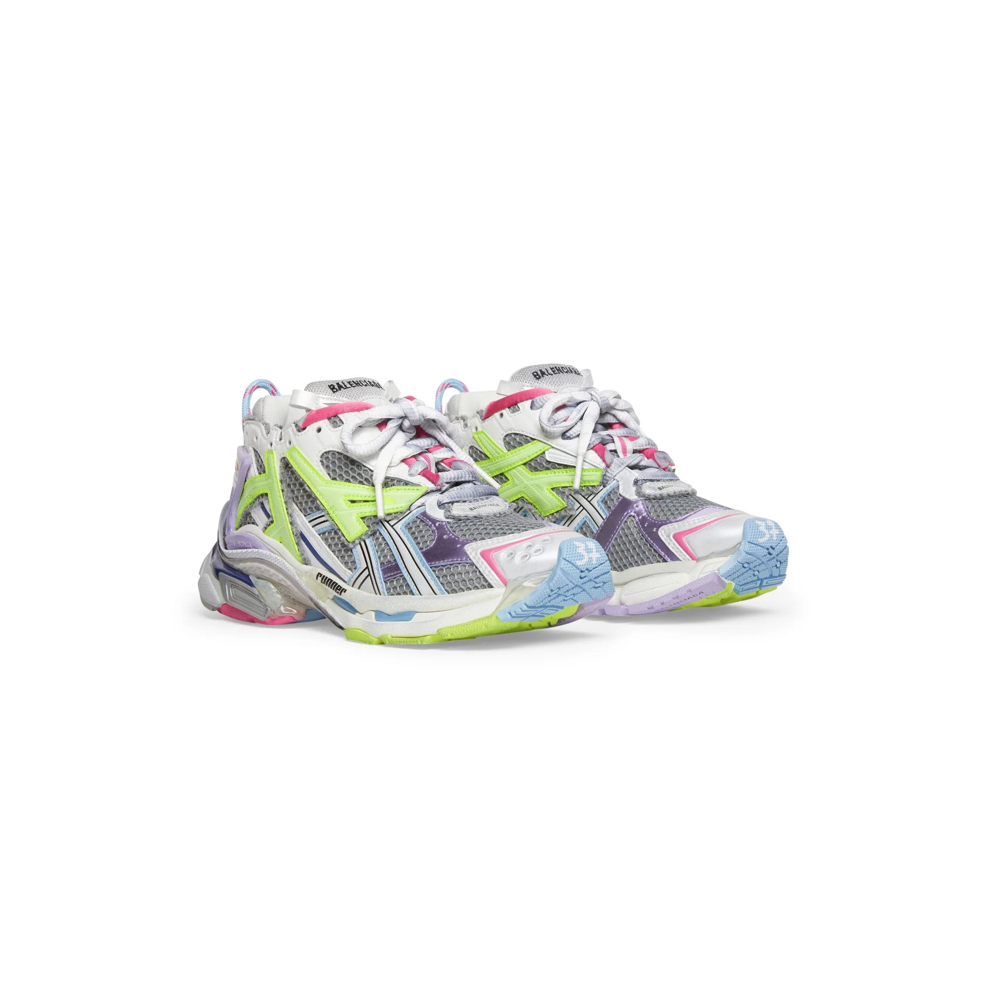 Runner Multc Fluo/Mesh/Rub/W - Gre/Lil/Yel F/Bl/W/B - Image 7