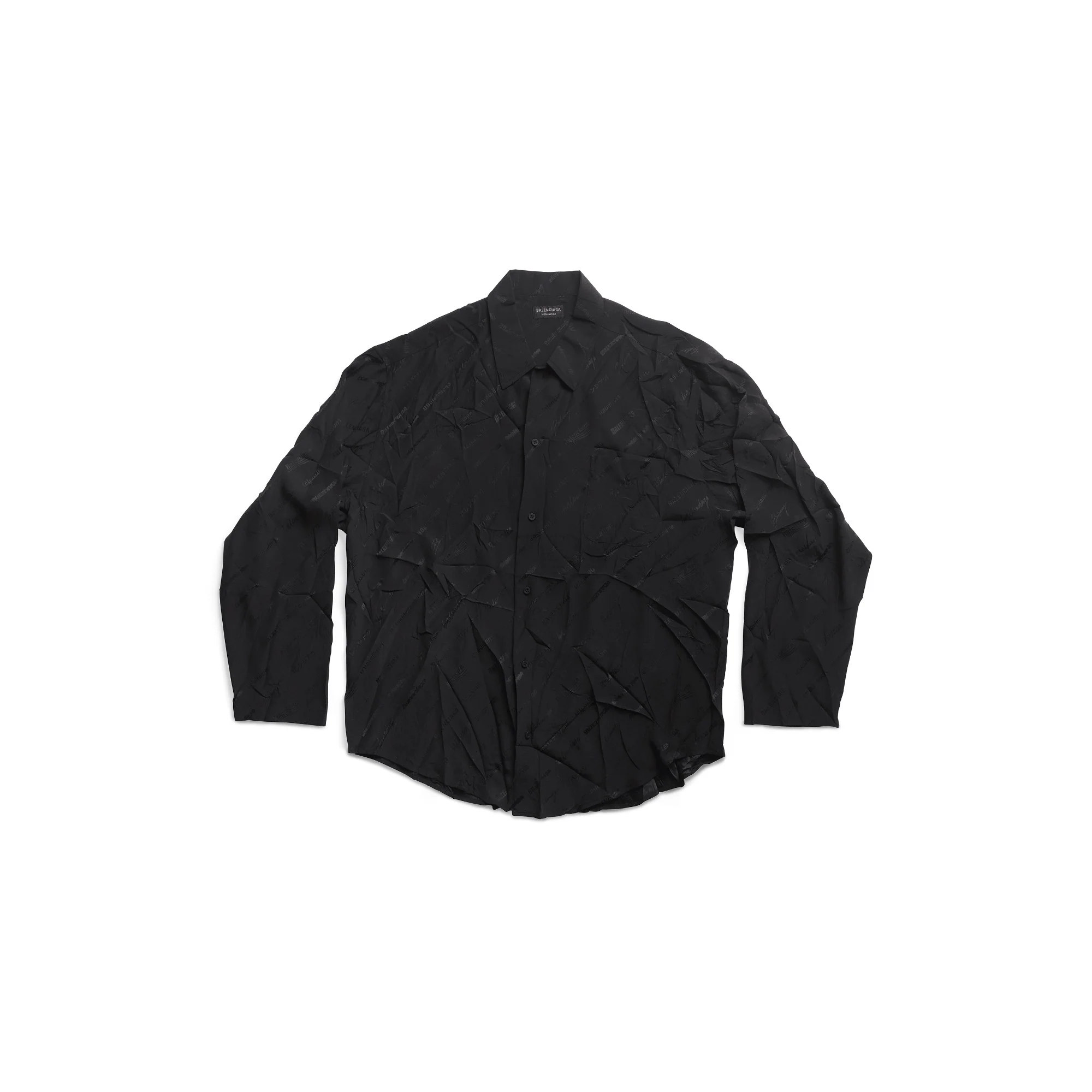 Long Sleeve Minimal Shirt - Black