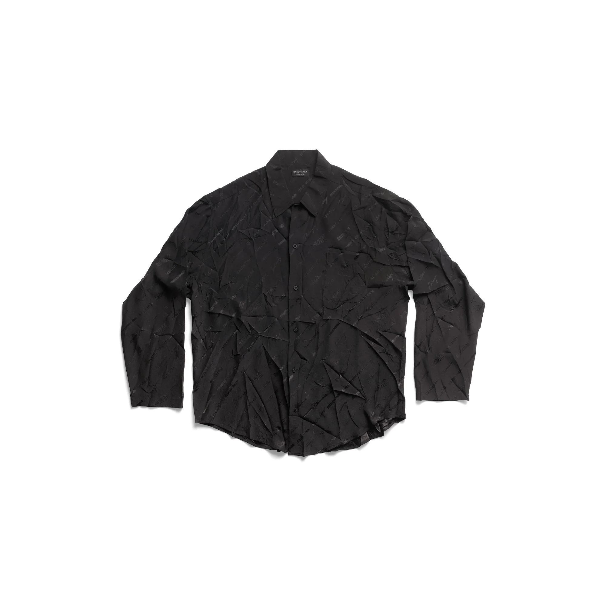 Long Sleeve Minimal Shirt - Black