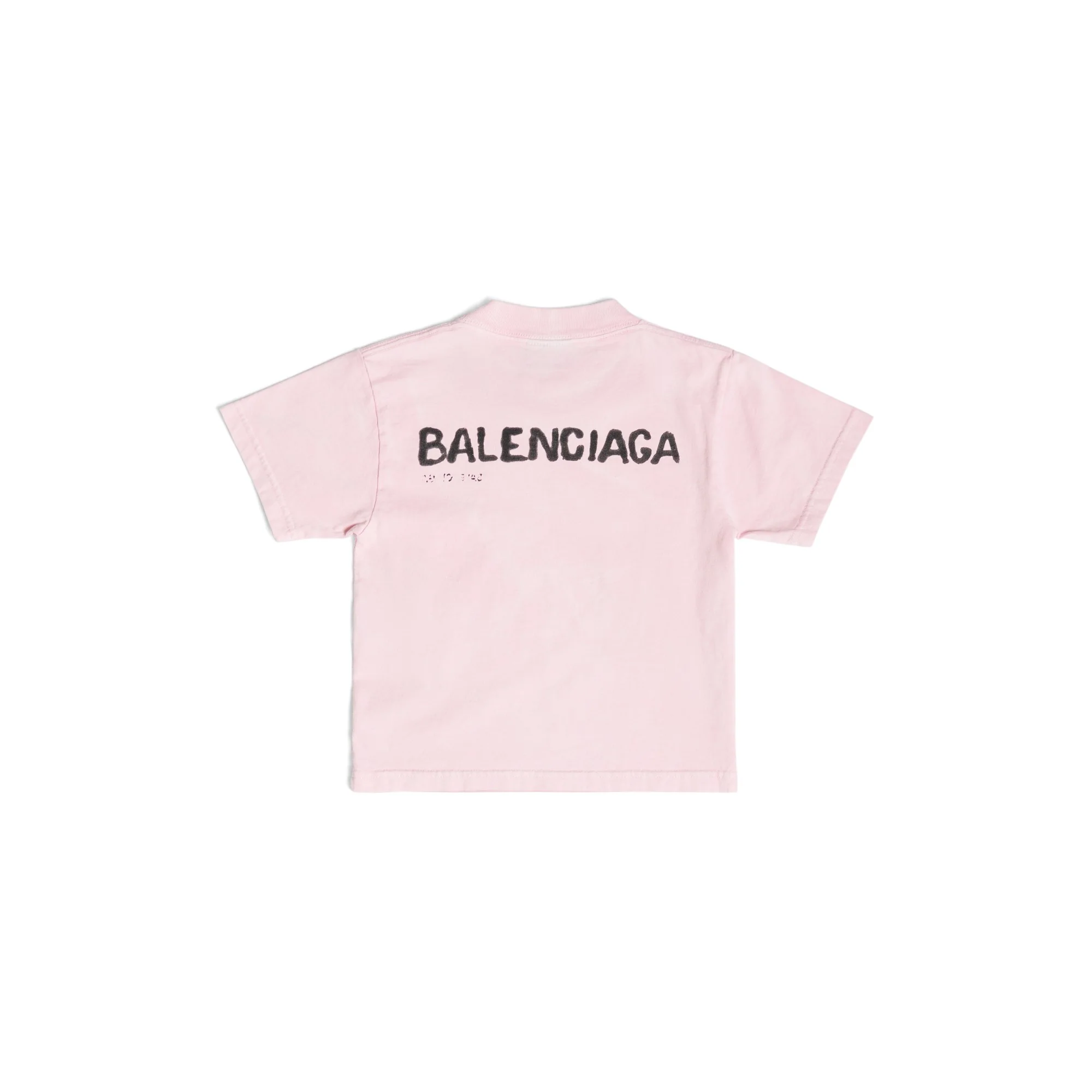 Short Sleeve T-Shirt - Faded Pink/Black - Image 2