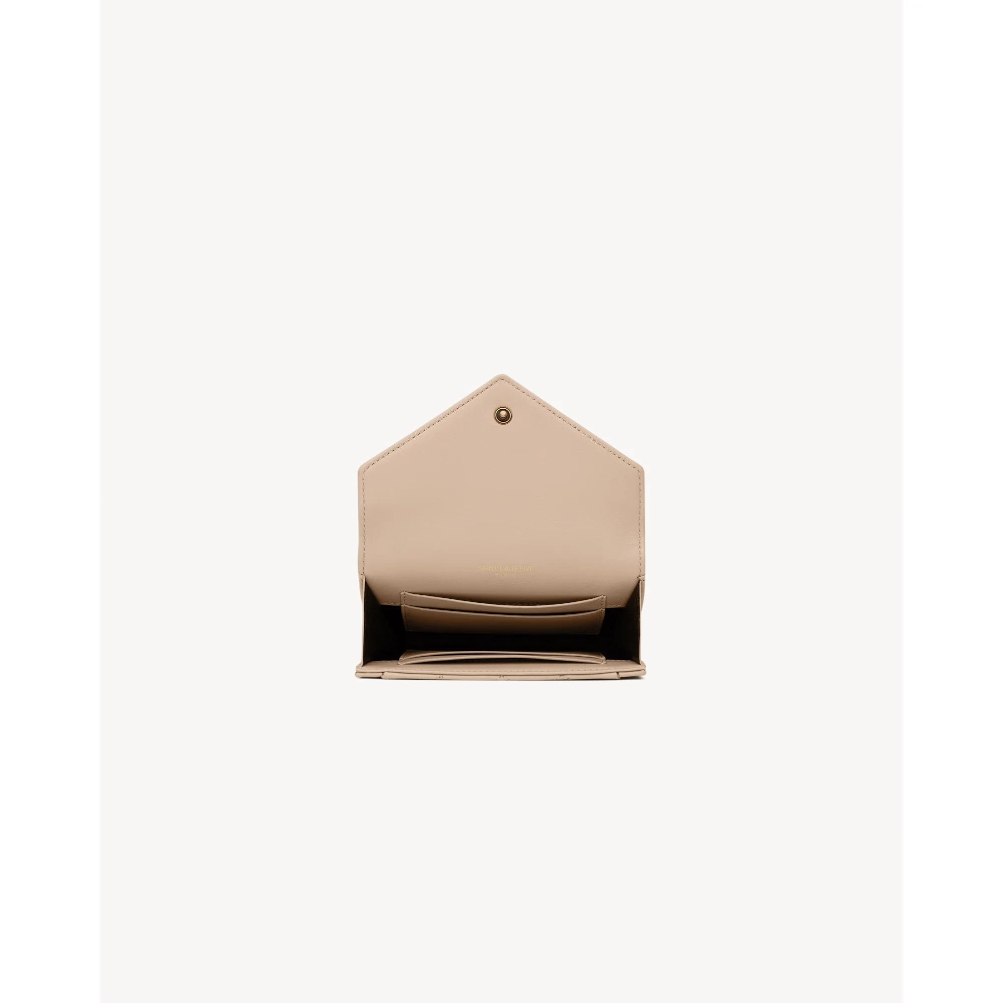Small Envelope Wallet - Dark Beige - Image 4