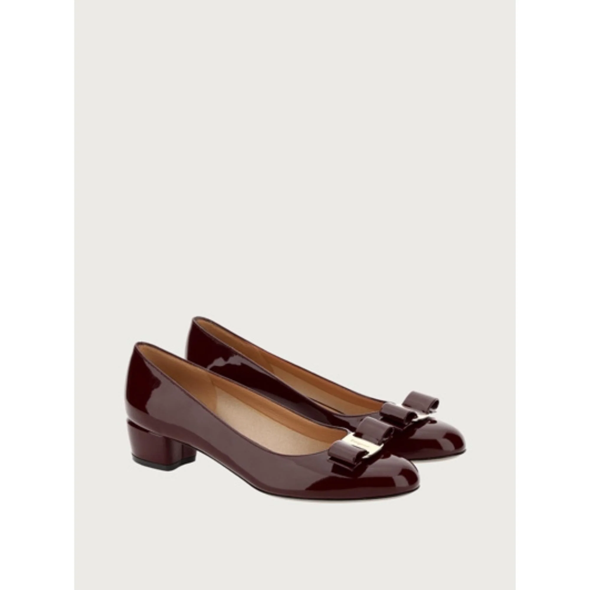 Vara Bow Pumps - Burgundy - Image 3