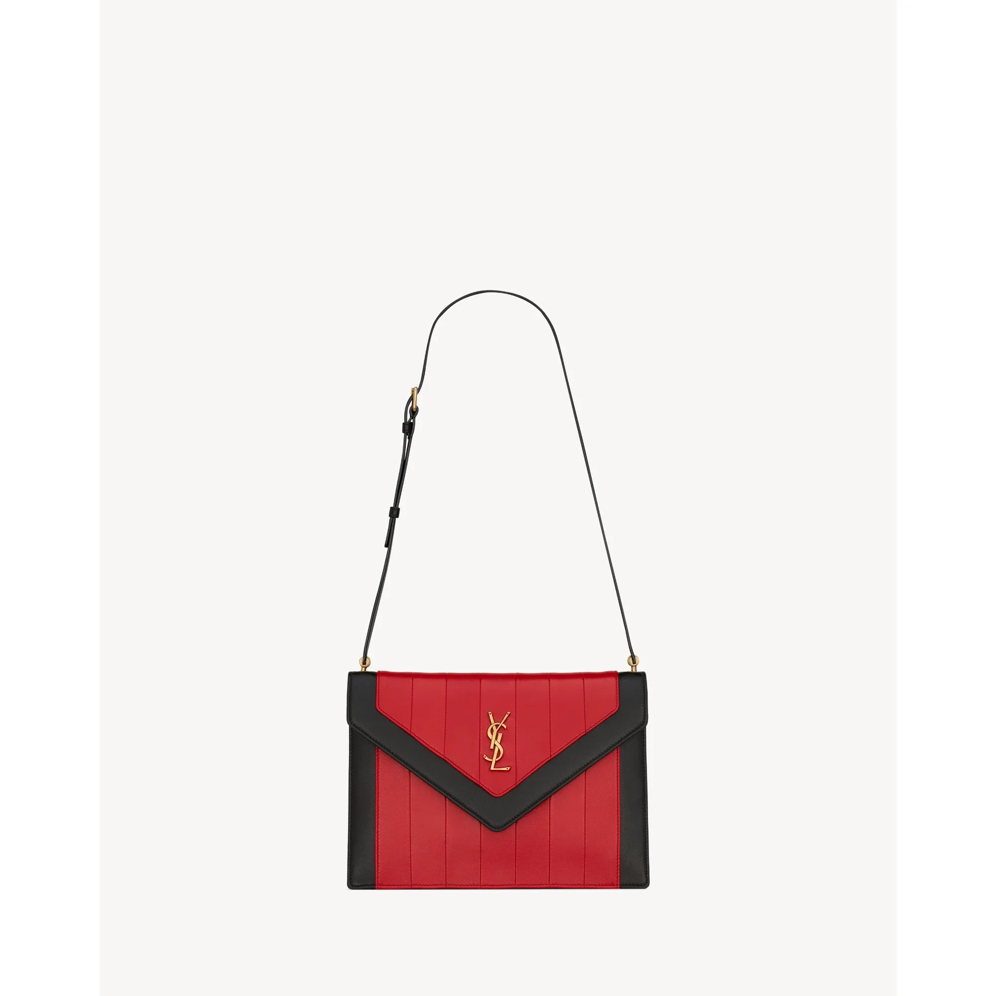Medium Gaby Satchel - Dk Cherry/Nero