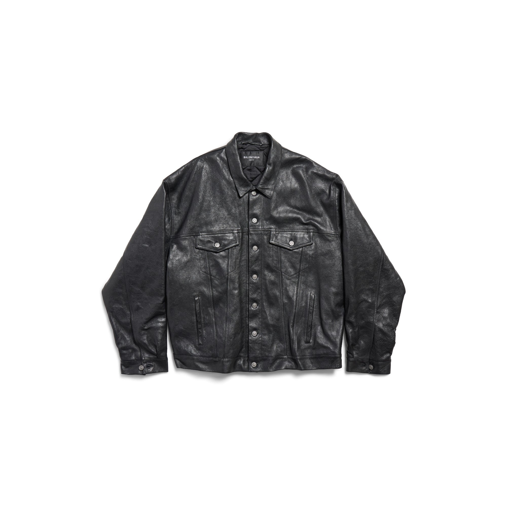 Denim Style Jacket - Black