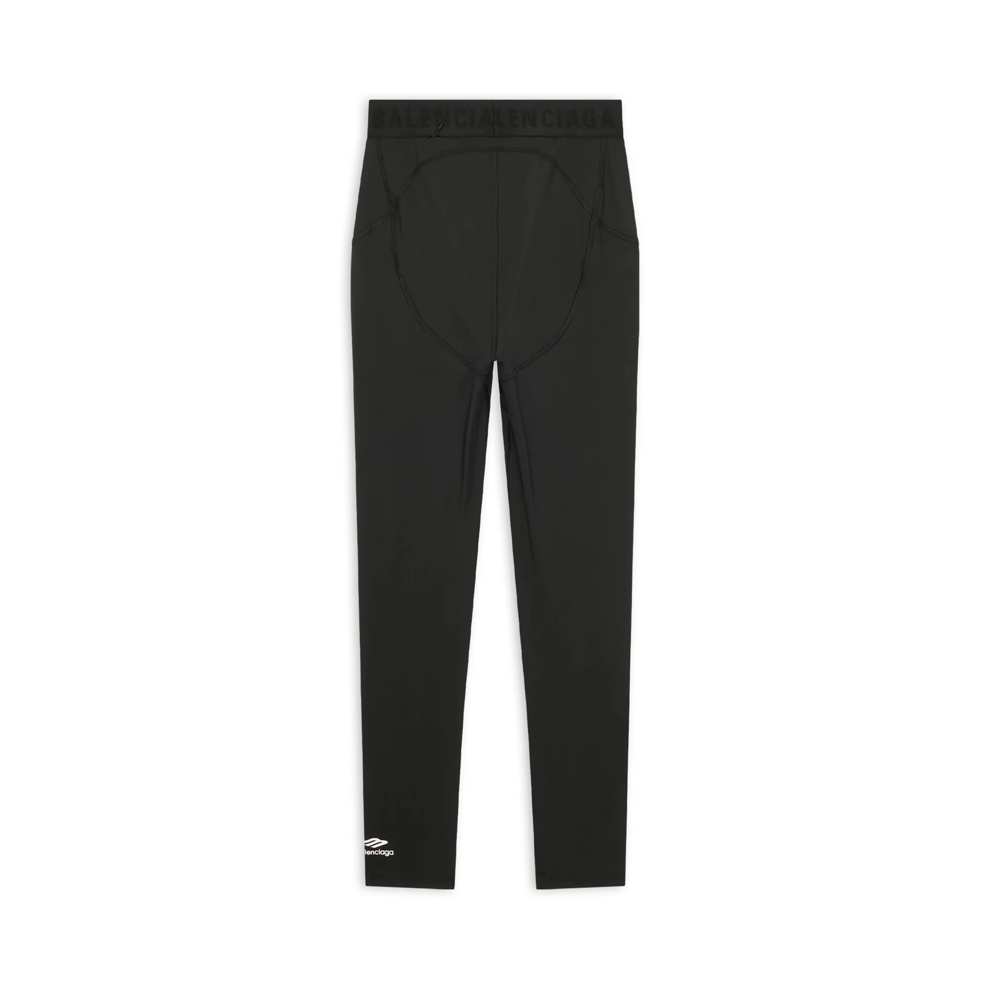 Leg Athletic Cut Leggins - Black/White - Image 2