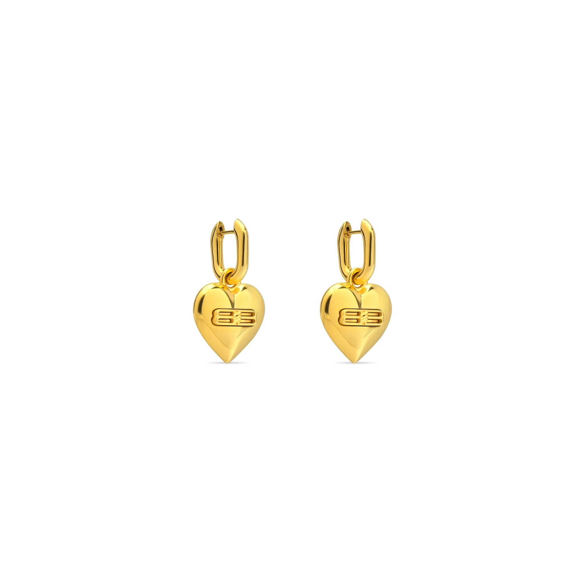 Bb Icon Heart Earrings P - Gold - Image 4