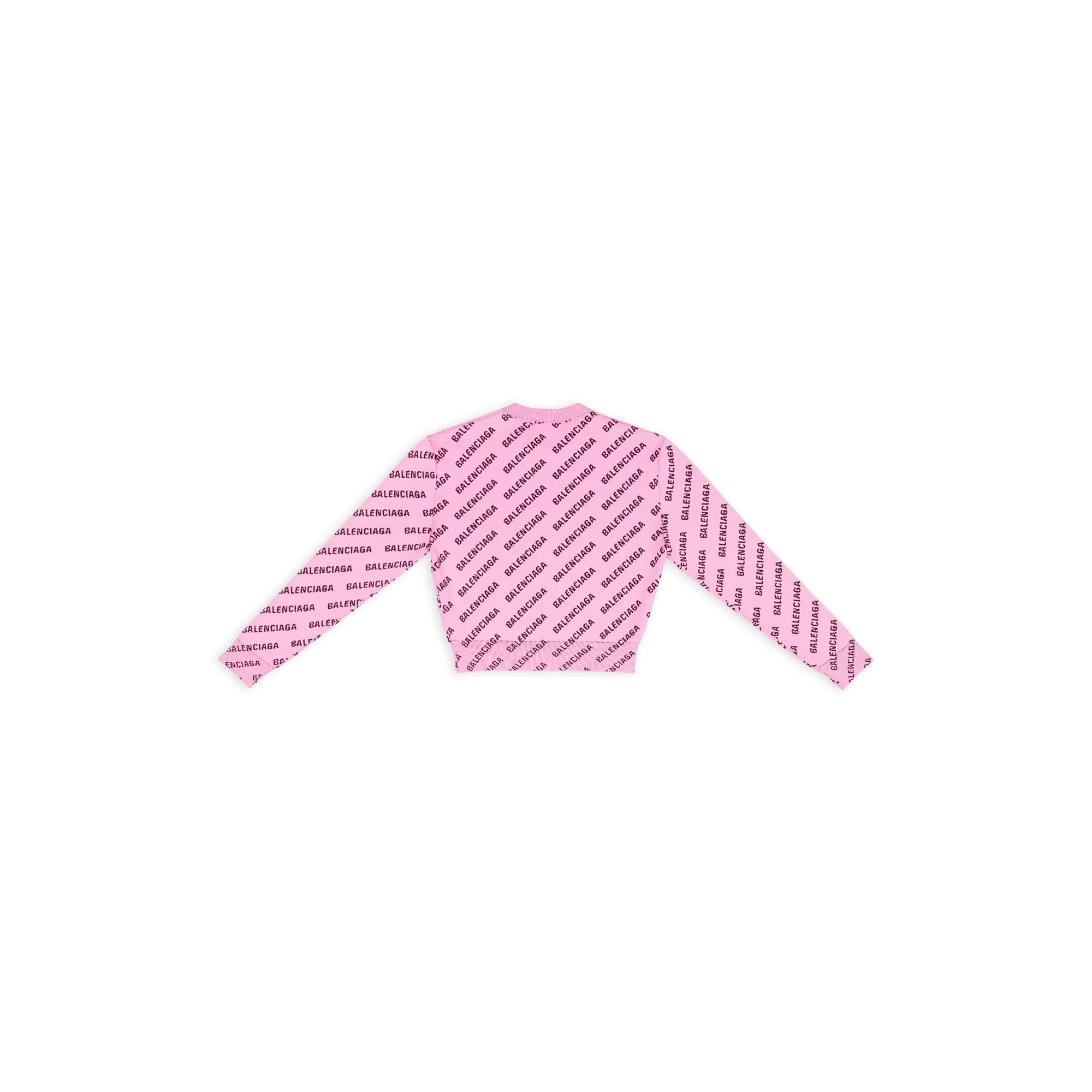 Cropped Sweater - Pink/Black