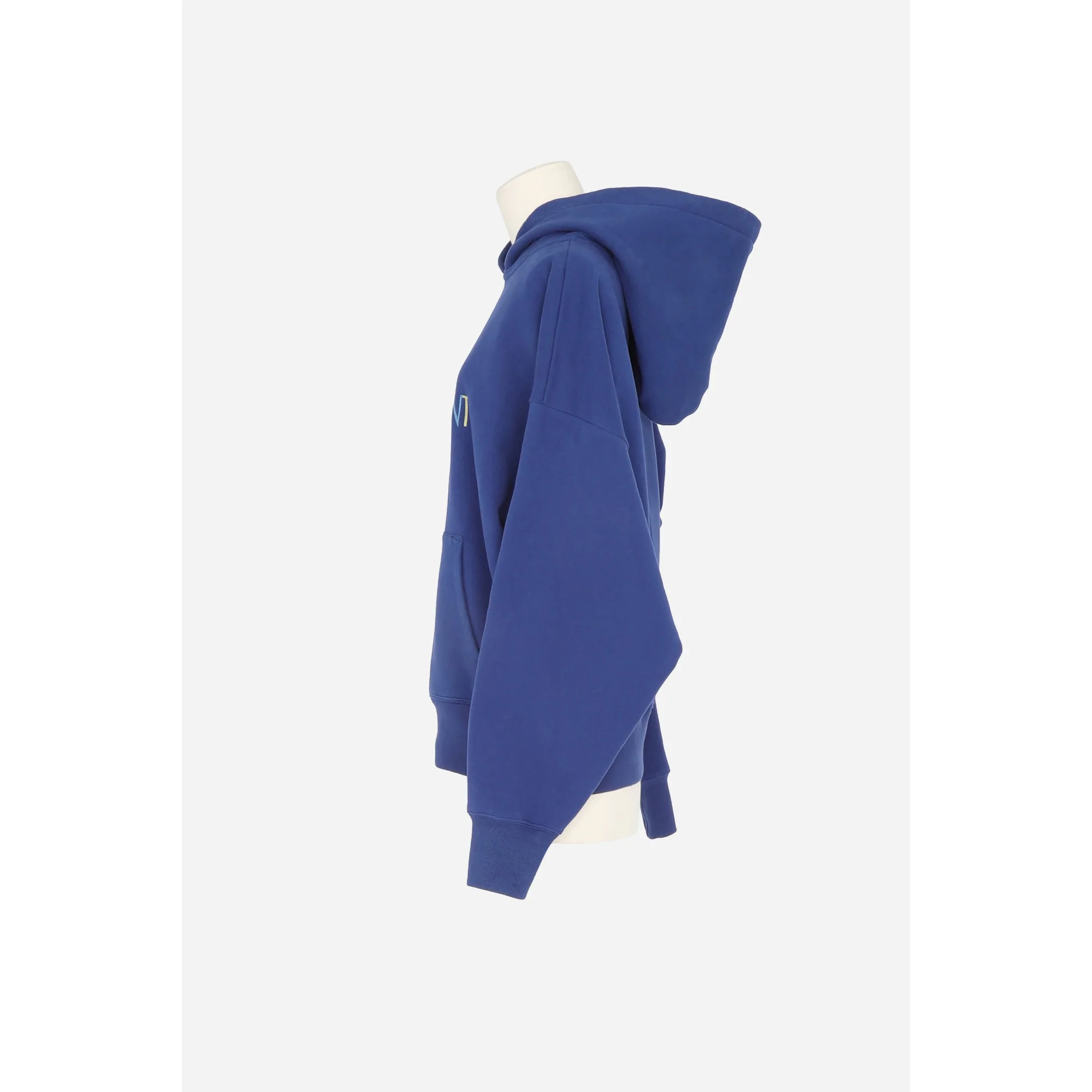 Hoodie Oversize Moll Doux Gots - Bleu/Multicolor - Image 3