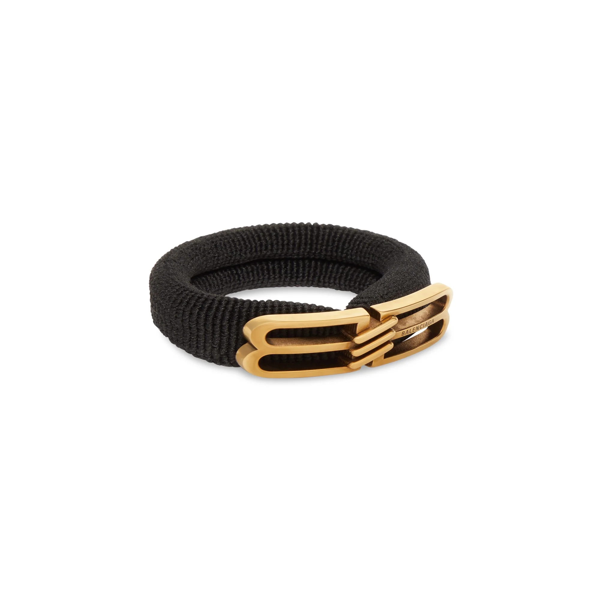 BB Icon Hair Tie - Black/Antique Gold - Image 3