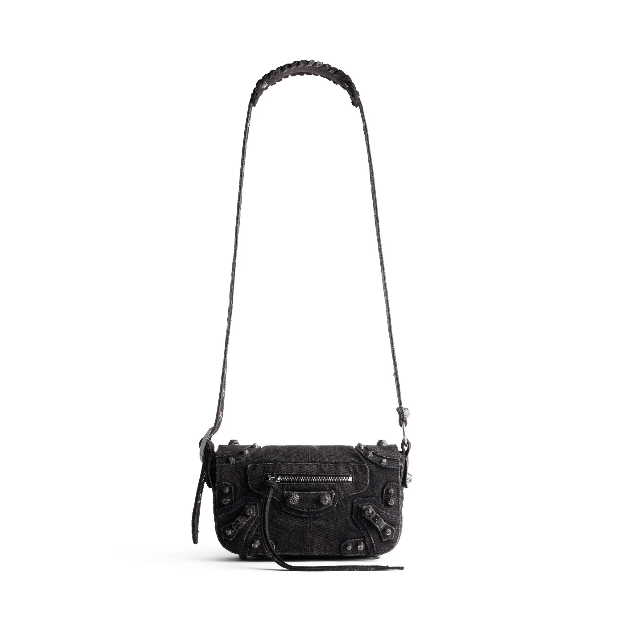 Le Cagole Men Flap Bag Xs - Charcoal Black