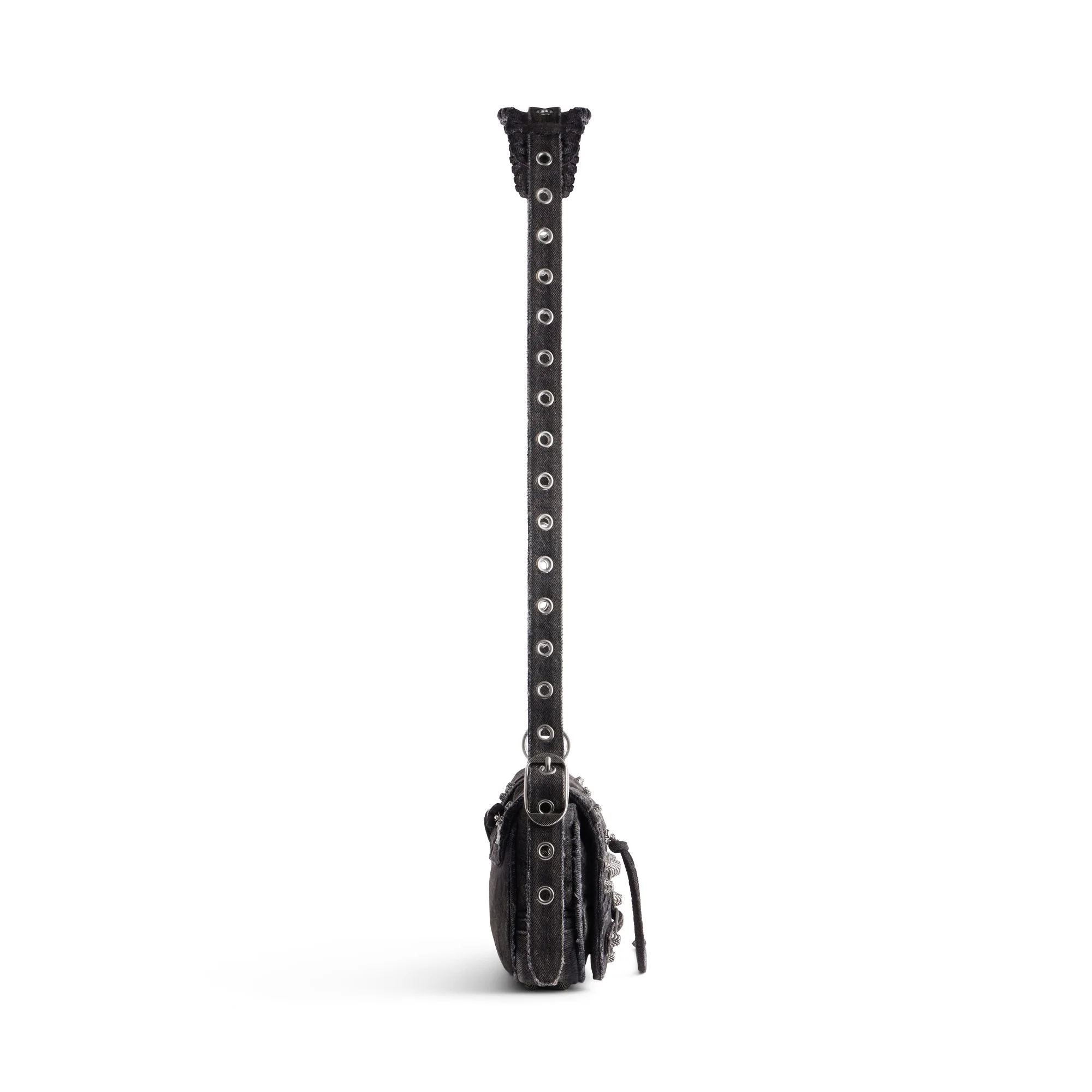 Le Cagole Men Flap Bag Xs - Charcoal Black - Image 4