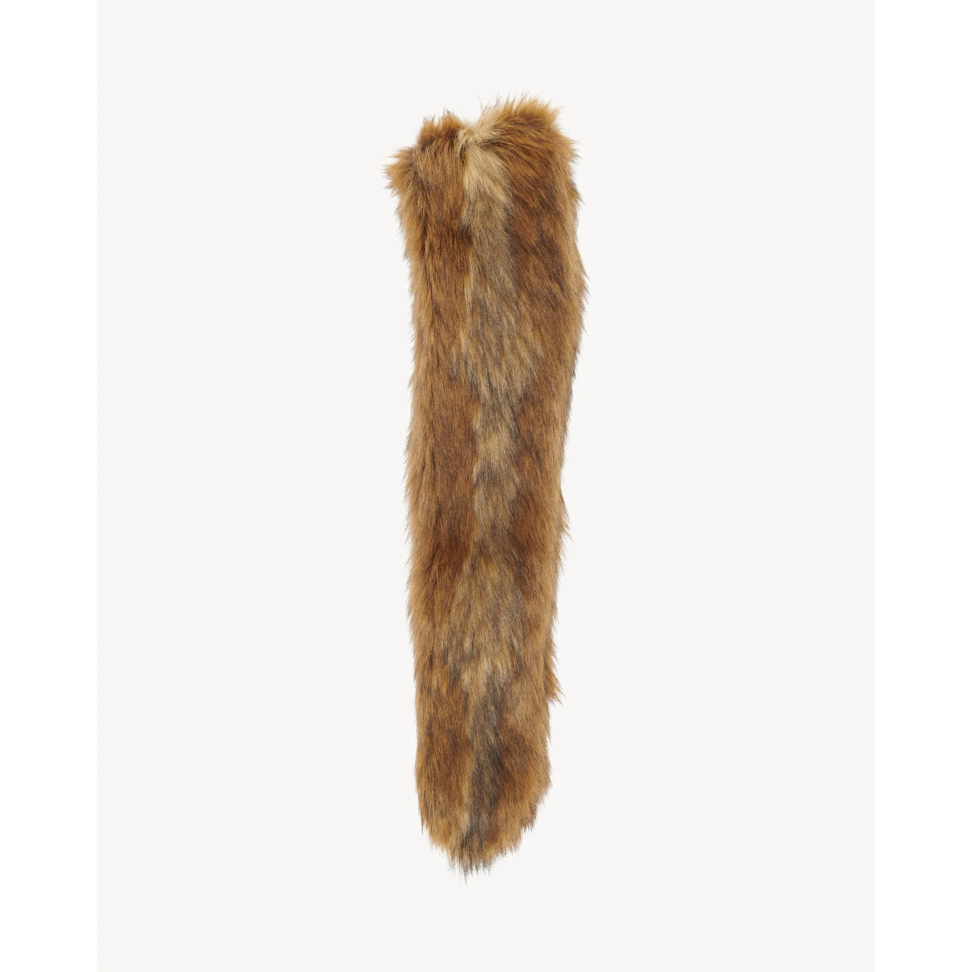 Savage Fake Fur Scarf - Light Brown