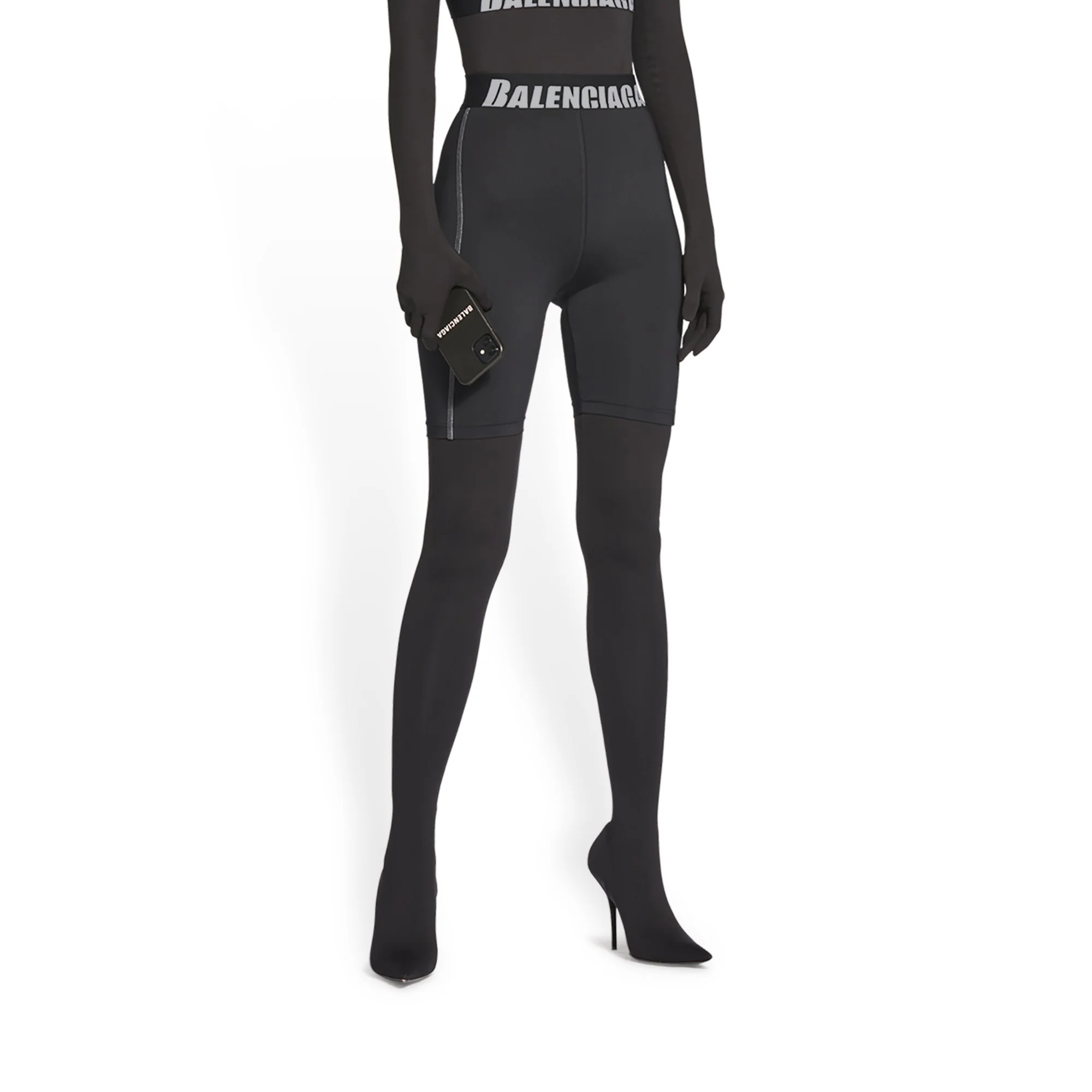Cycling Shorts - Black/Grey - Image 6