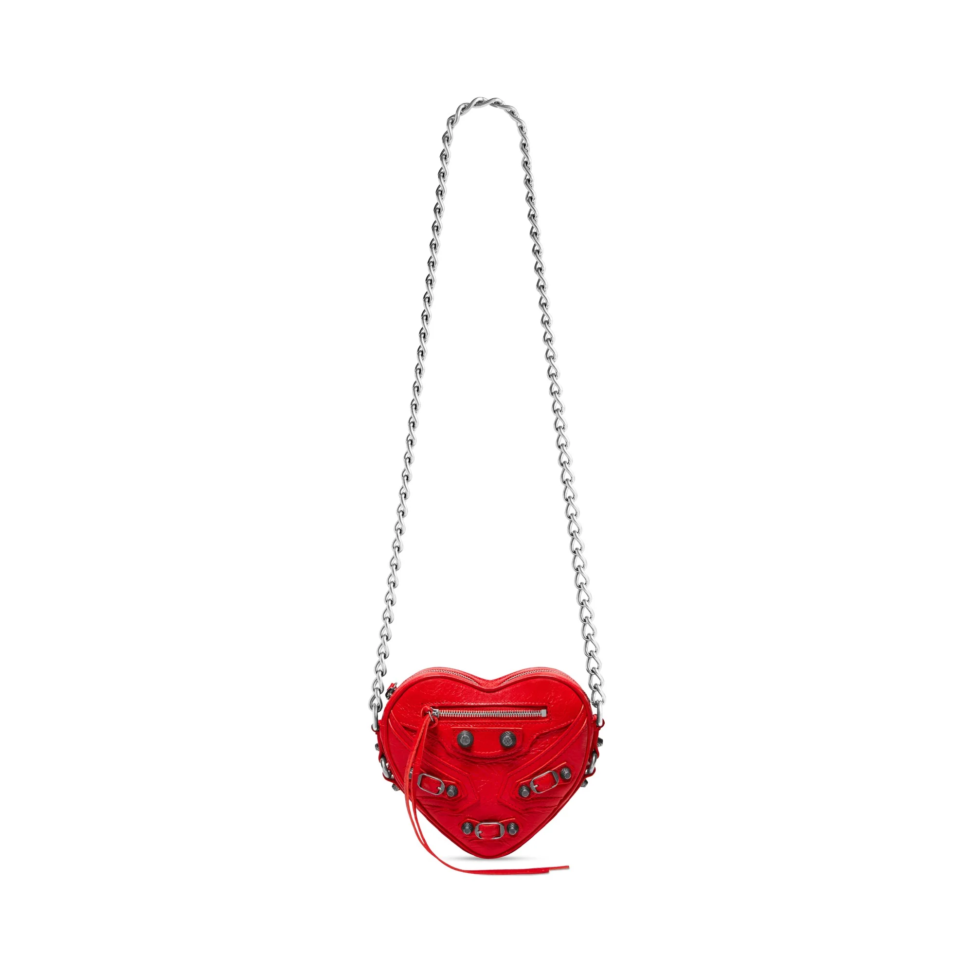 Le Cagole Heart Mini Bag - Tomato Red