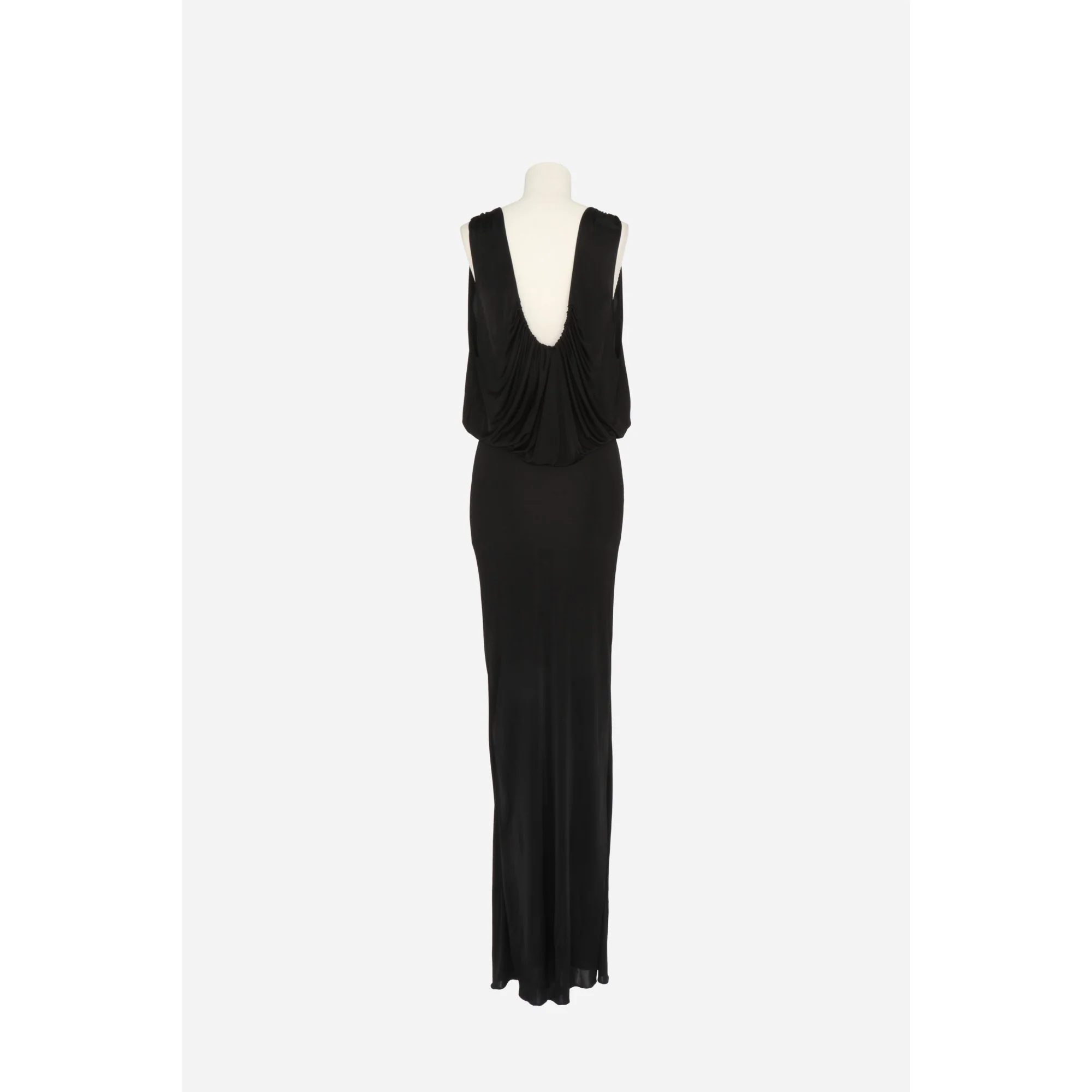Robe Jersey Shiny - Noir - Image 2
