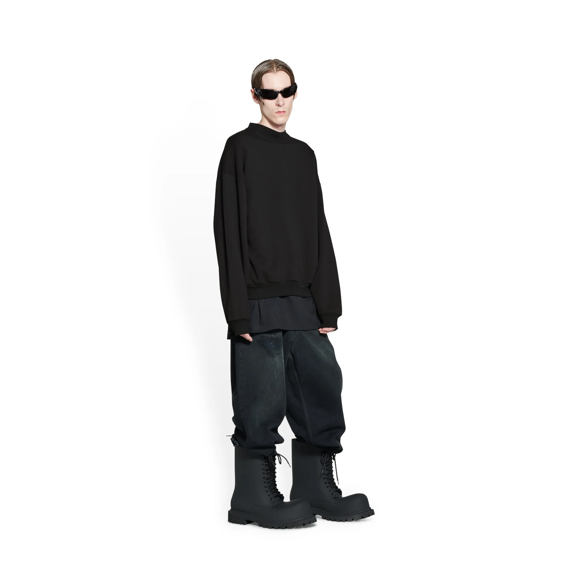 Crewneck Sweater - Black/White - Image 3