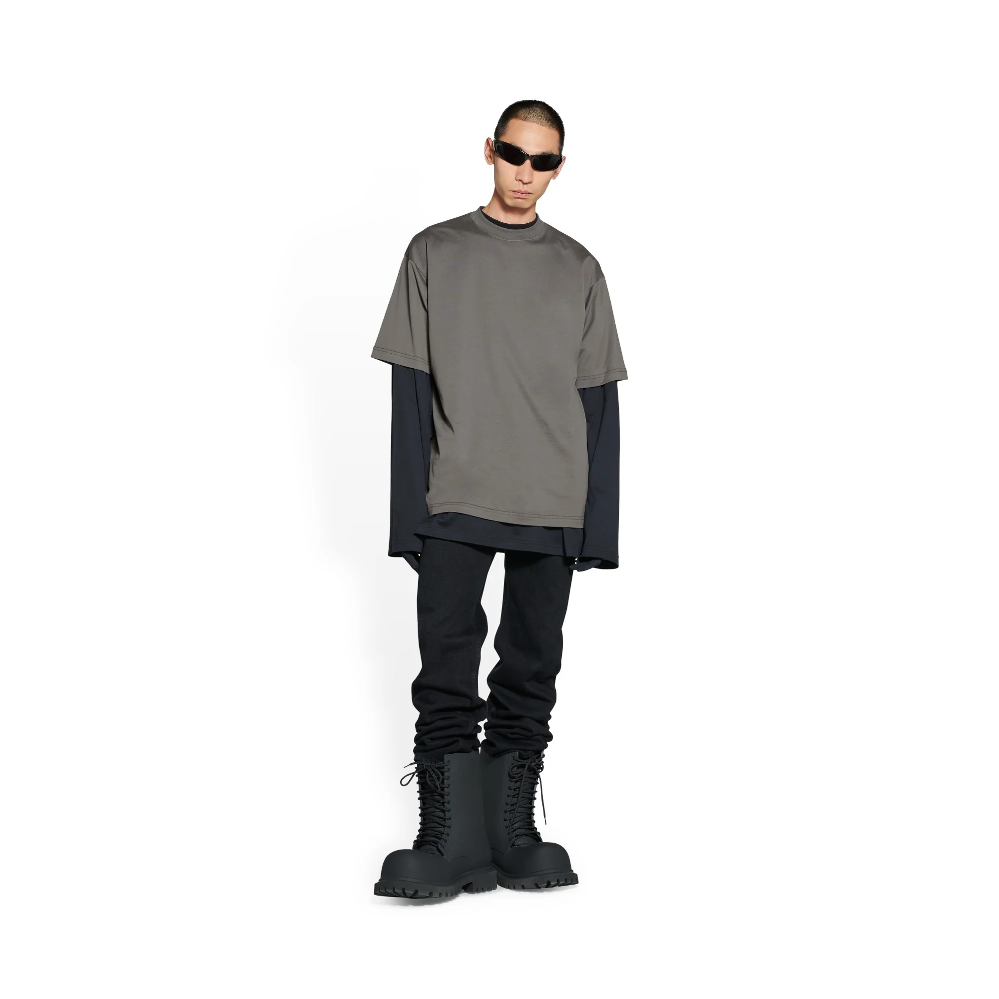 Medium Fit T-Shirt - Smoked Grey/Black - Image 4