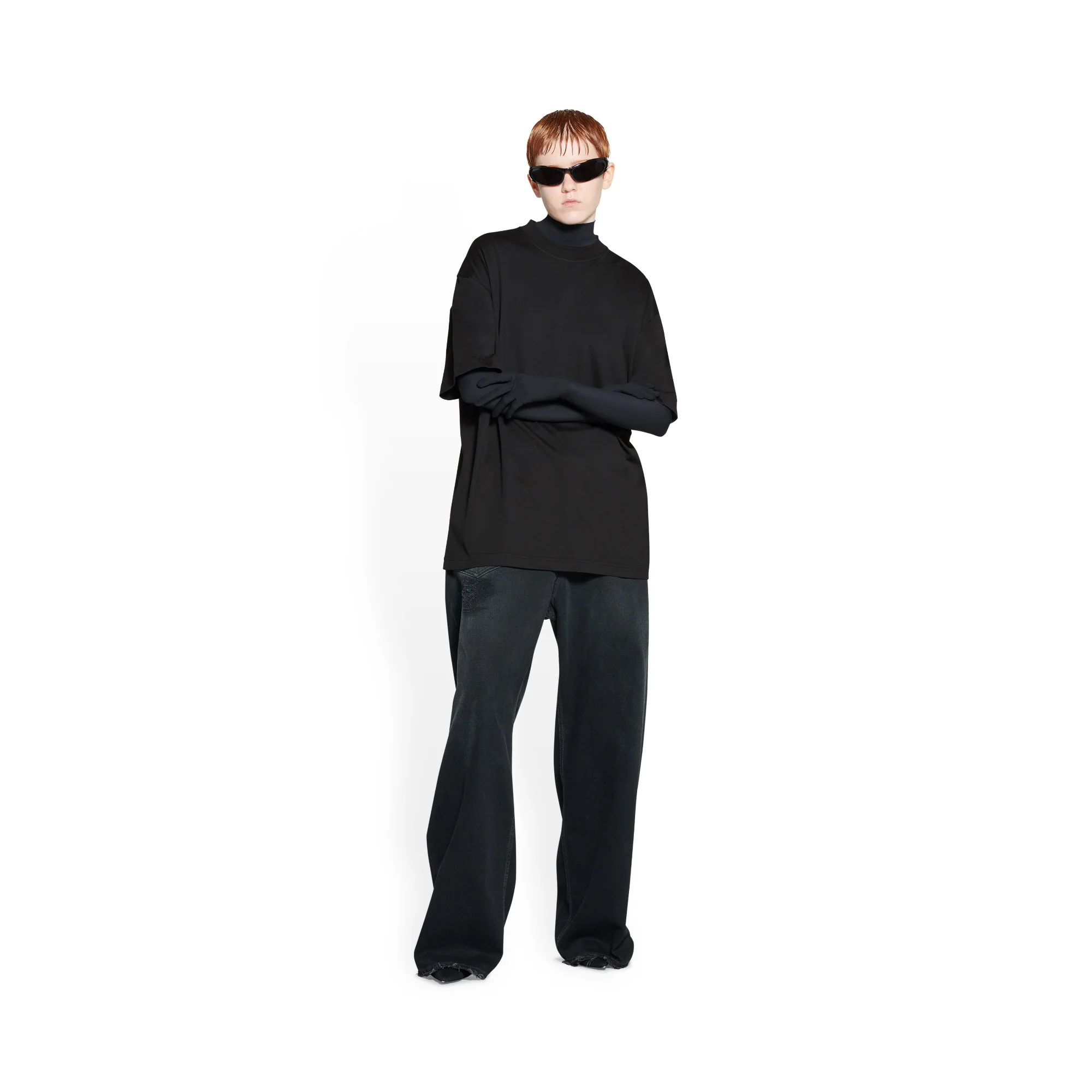 Medium Fit T-Shirt - Black/White - Image 3