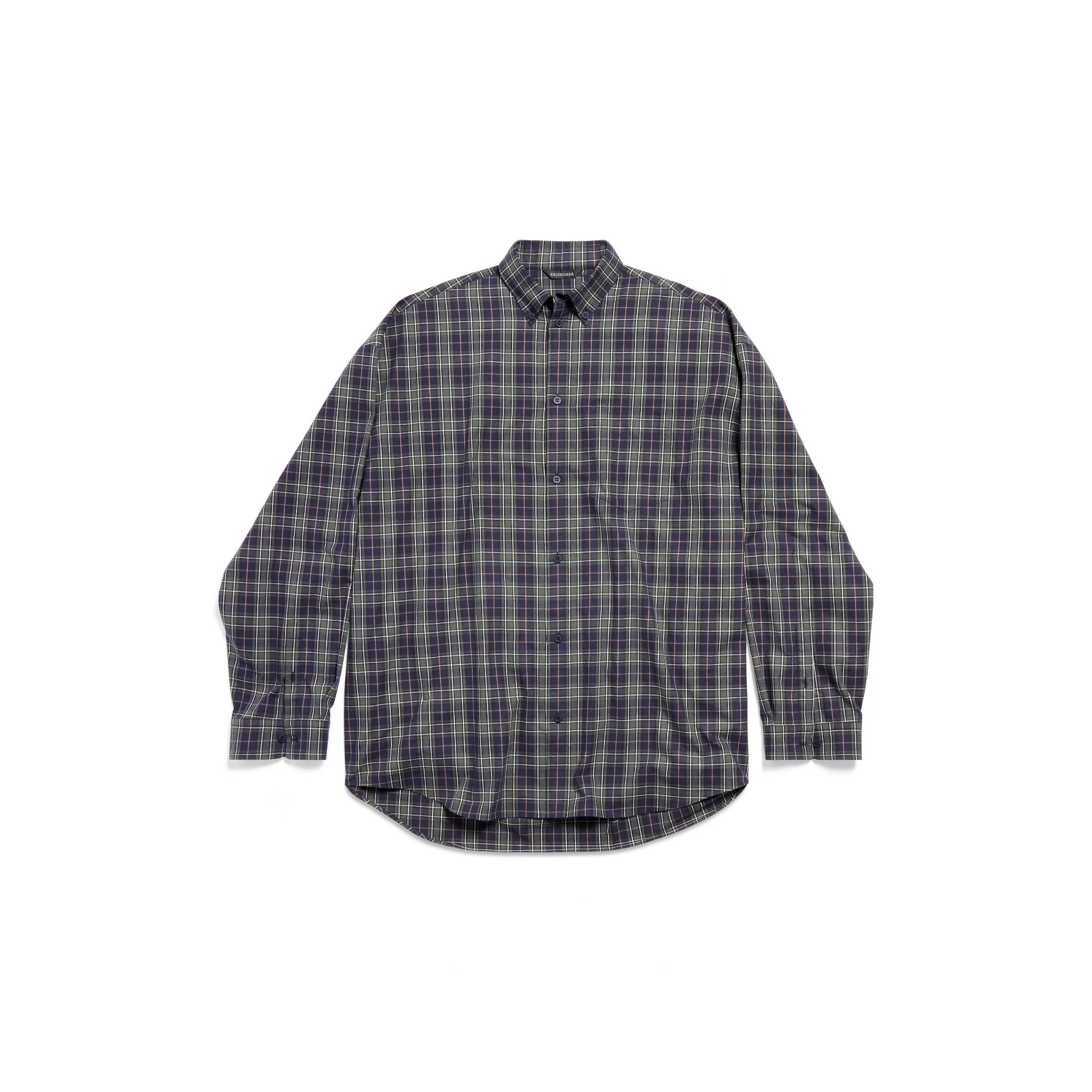 Oversized Shirt - Navy/Khaki