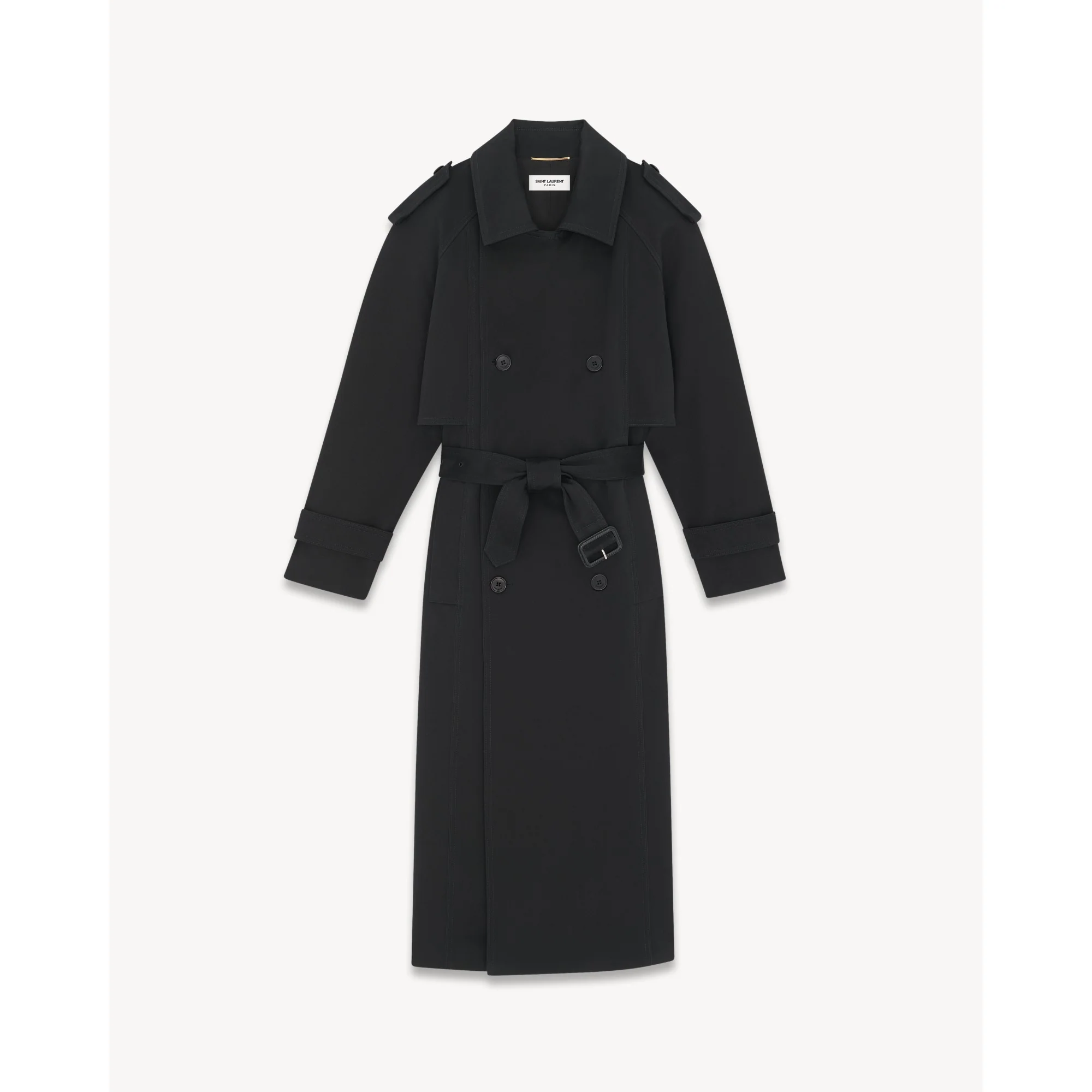 Trench Classique Trench Gabard - Noir - Image 2