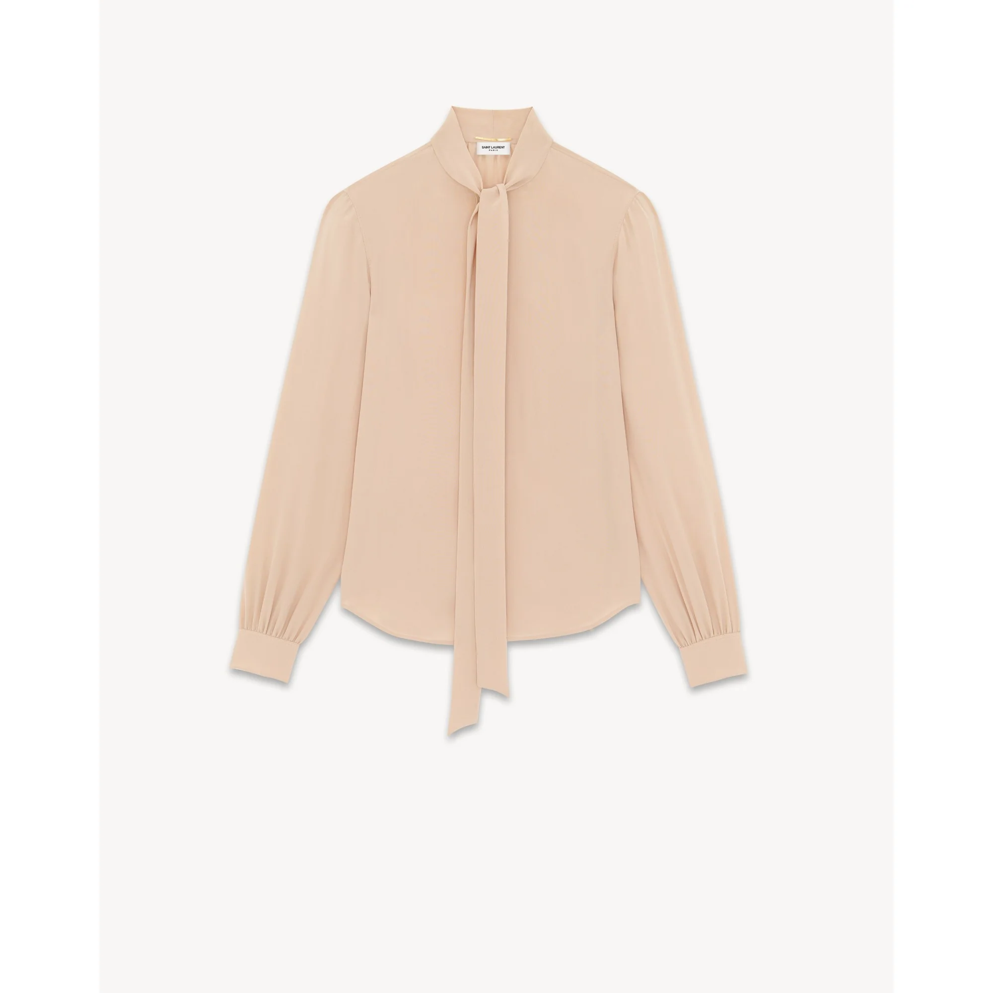 Blouse Crepe De Chine Organic - Beige - Image 2