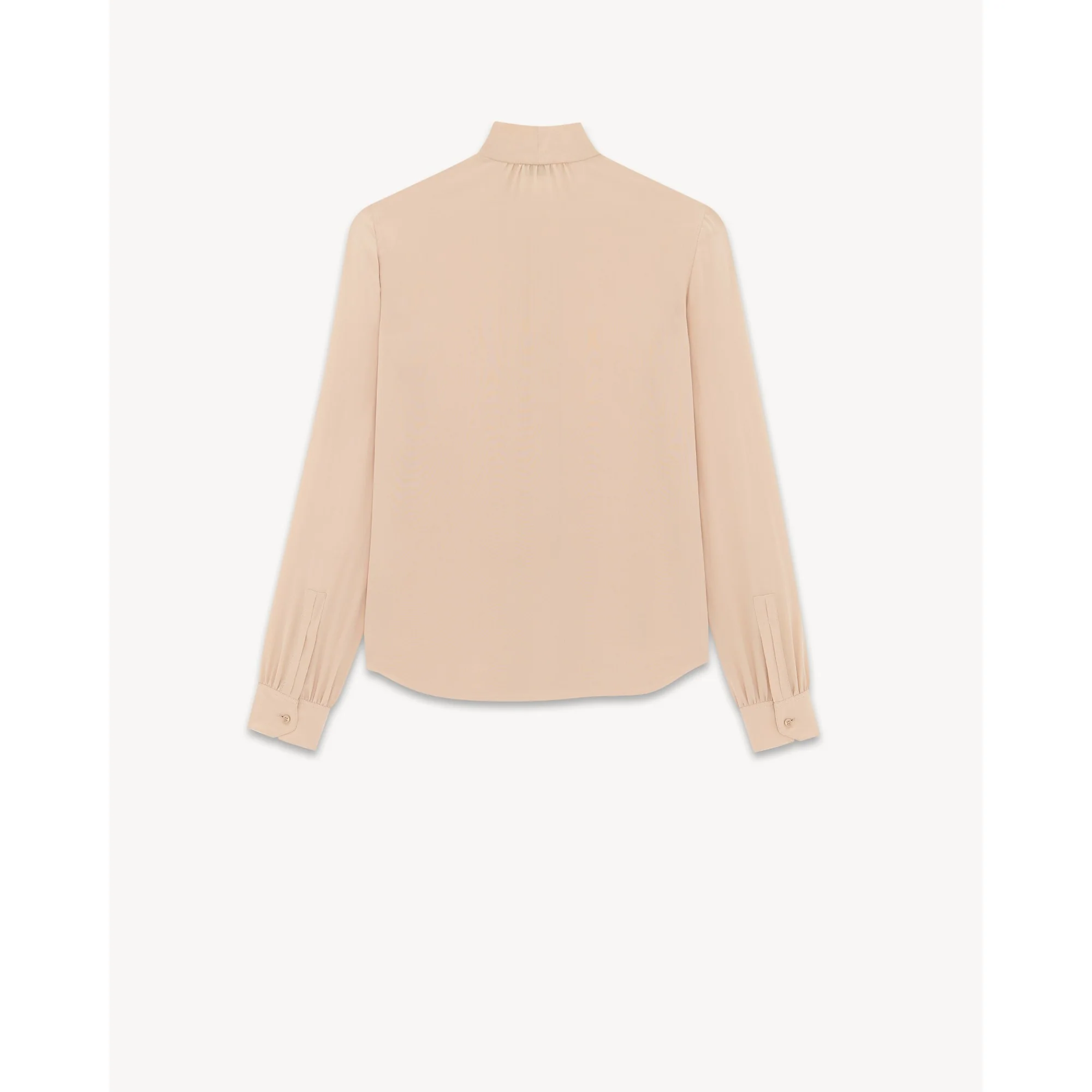 Blouse Crepe De Chine Organic - Beige - Image 4