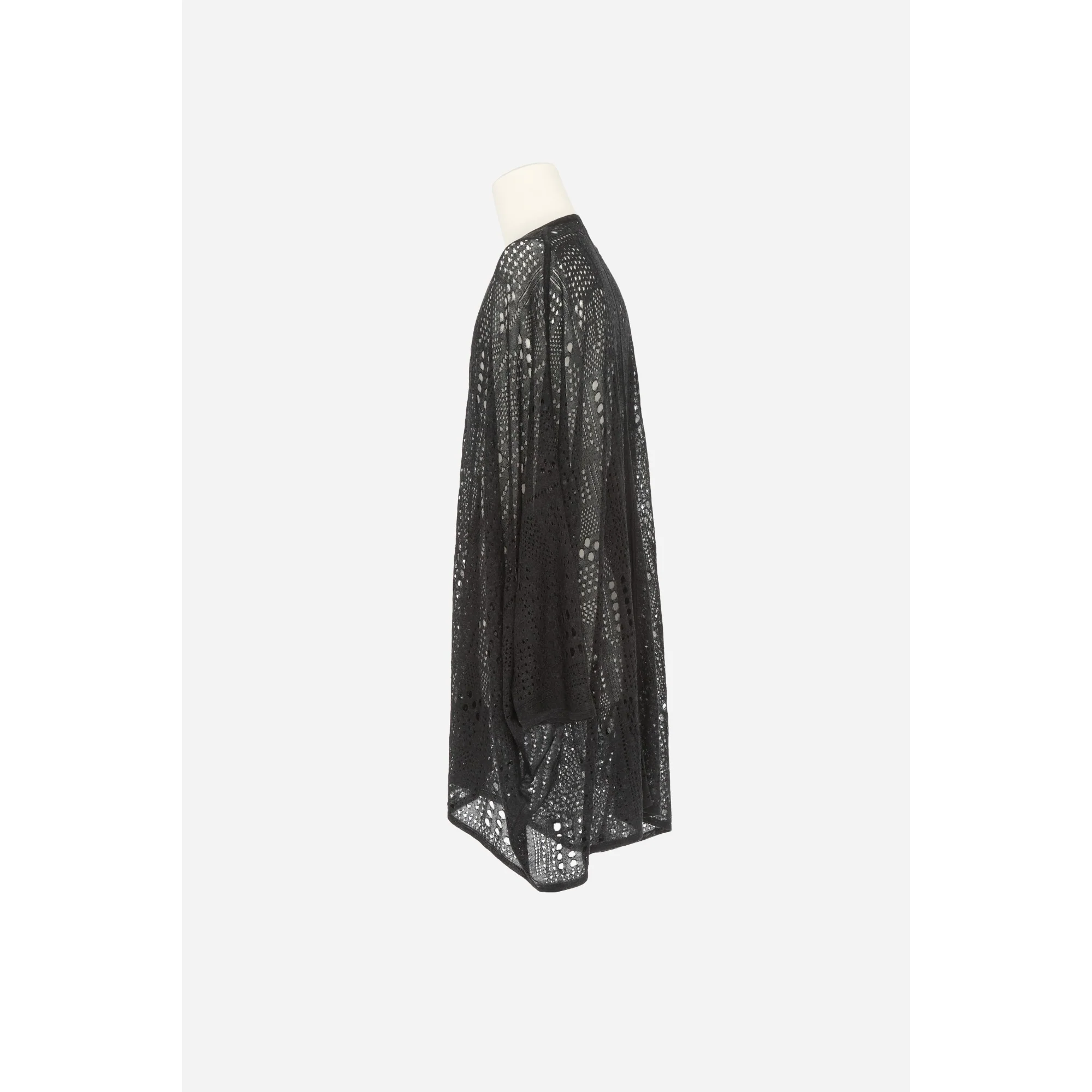 Kaftan Maille Dentelle Graphic - Noir - Image 3