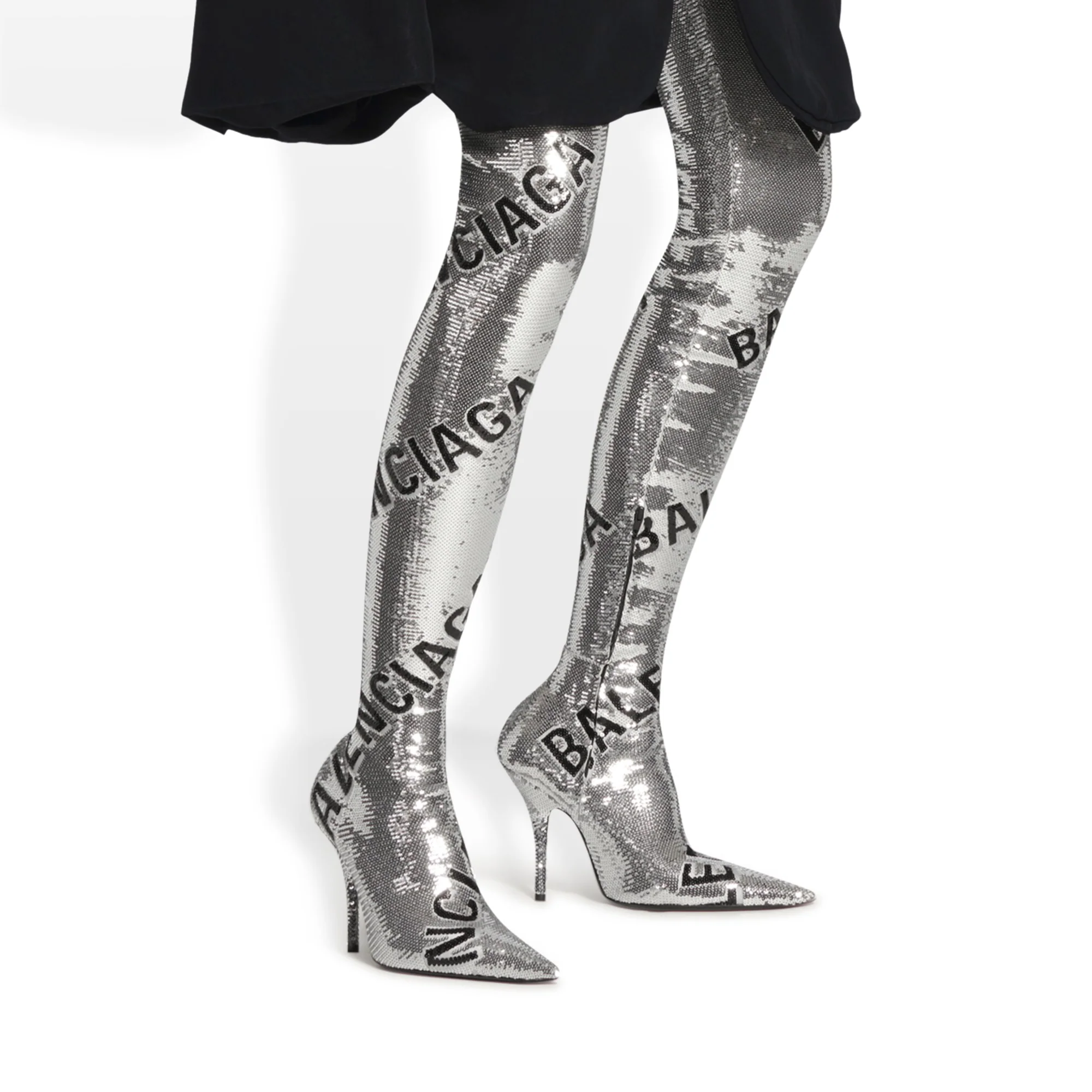 Cuissard H110 Span/Allover Bal - Silver/Black - Image 3