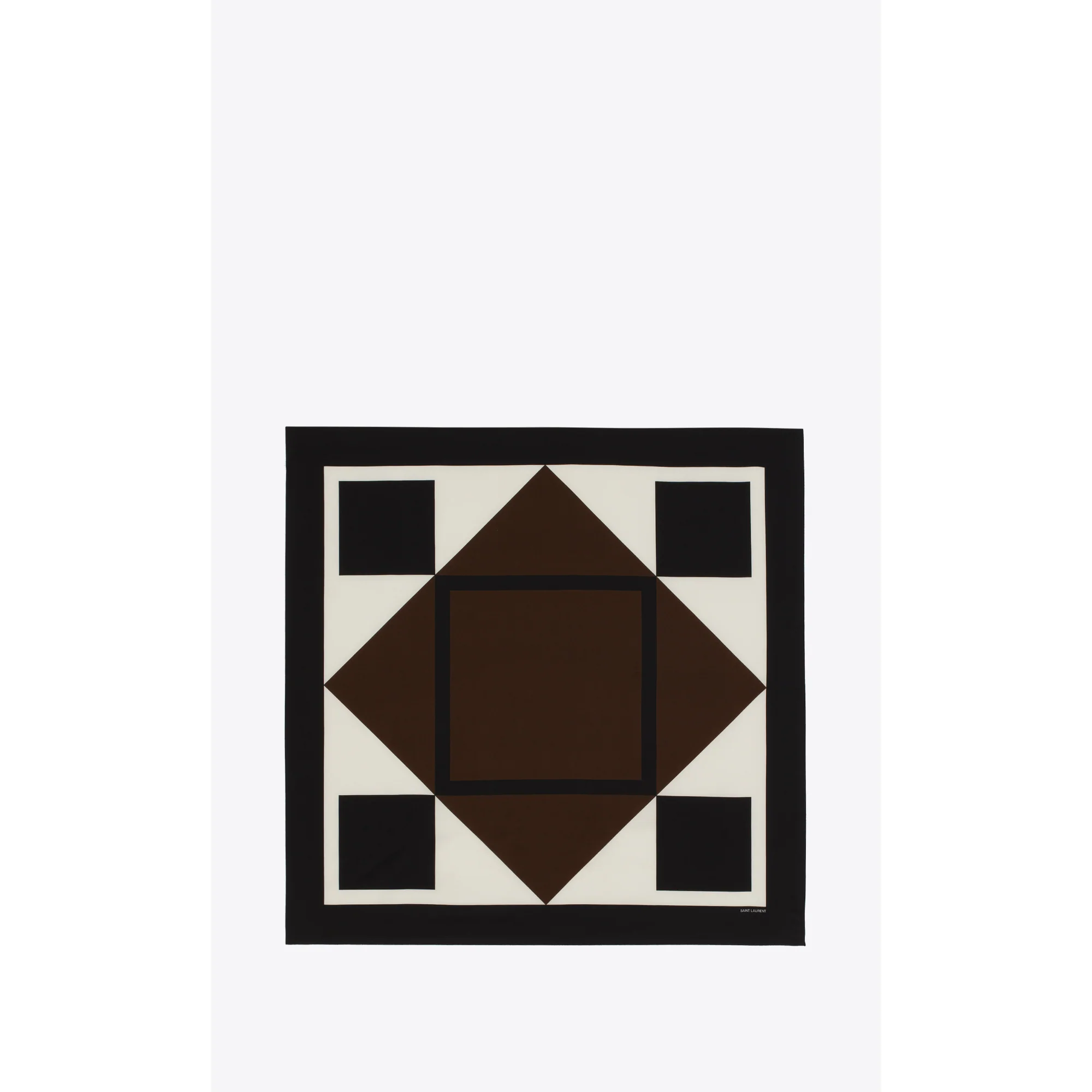 Arty Geometric Carre - Brown/Black