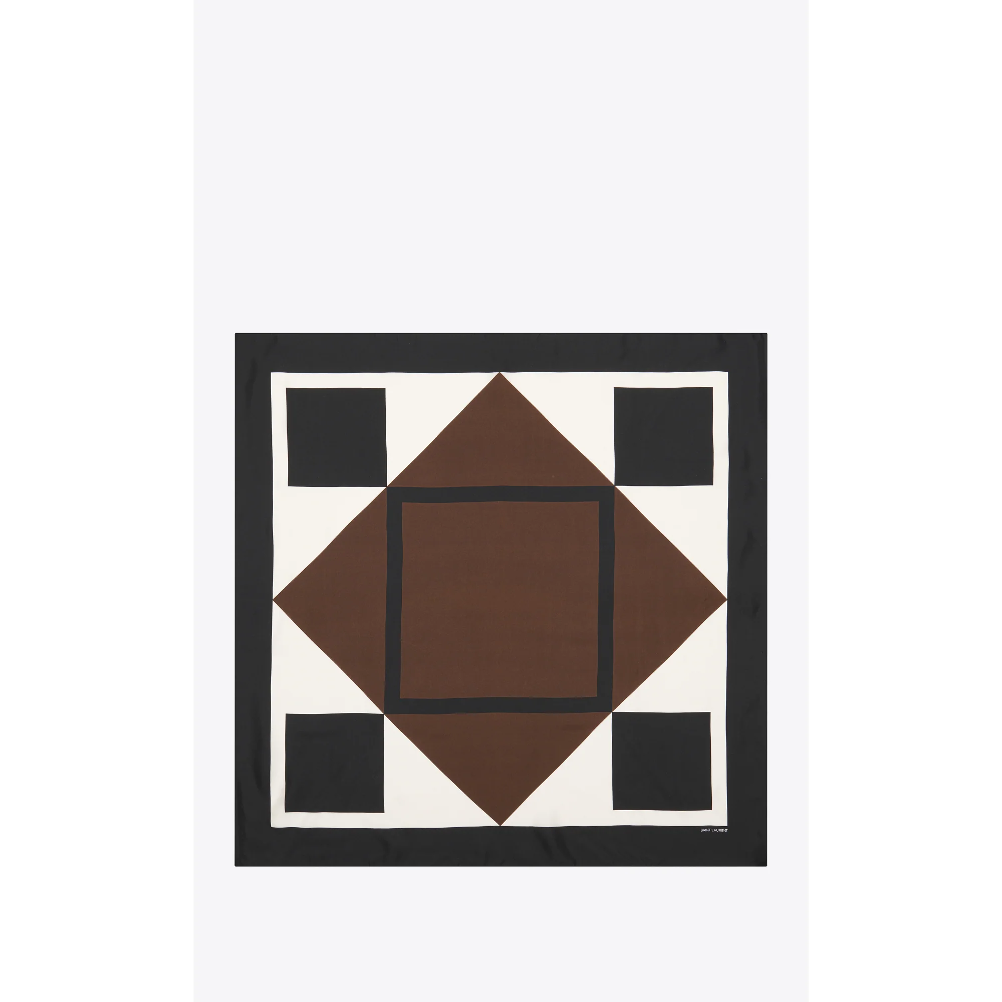 Arty Geometric Carre - Brown/Black - Image 2