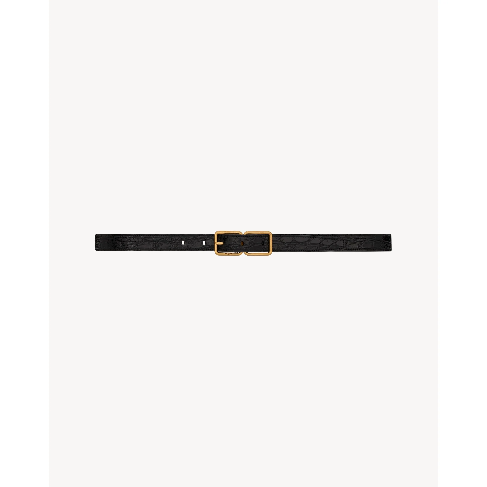 Fine Ceinture Double Cadre - Nero