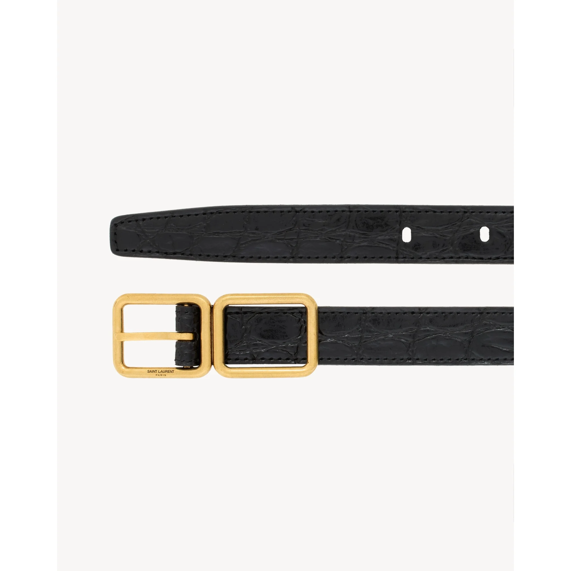Fine Ceinture Double Cadre - Nero - Image 2