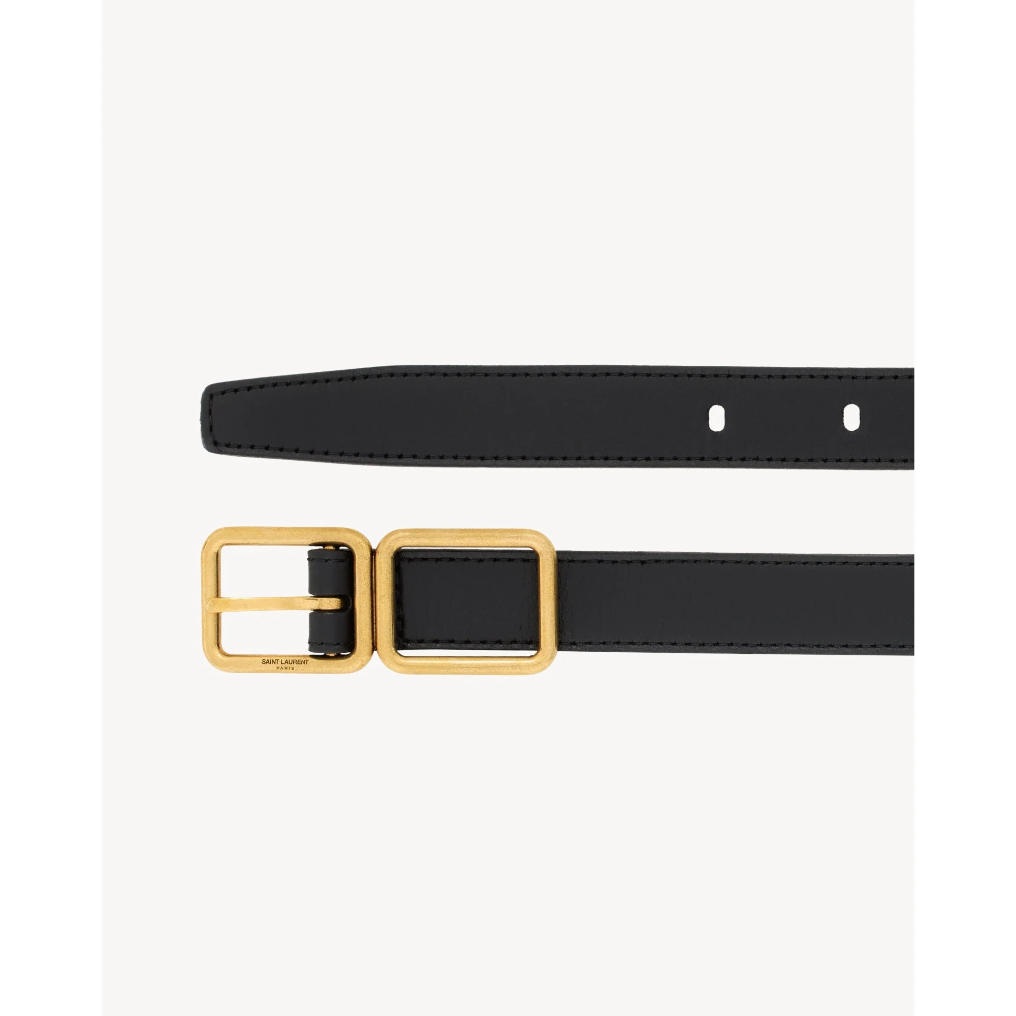 Fine Ceinture Double Cadre - Nero - Image 2