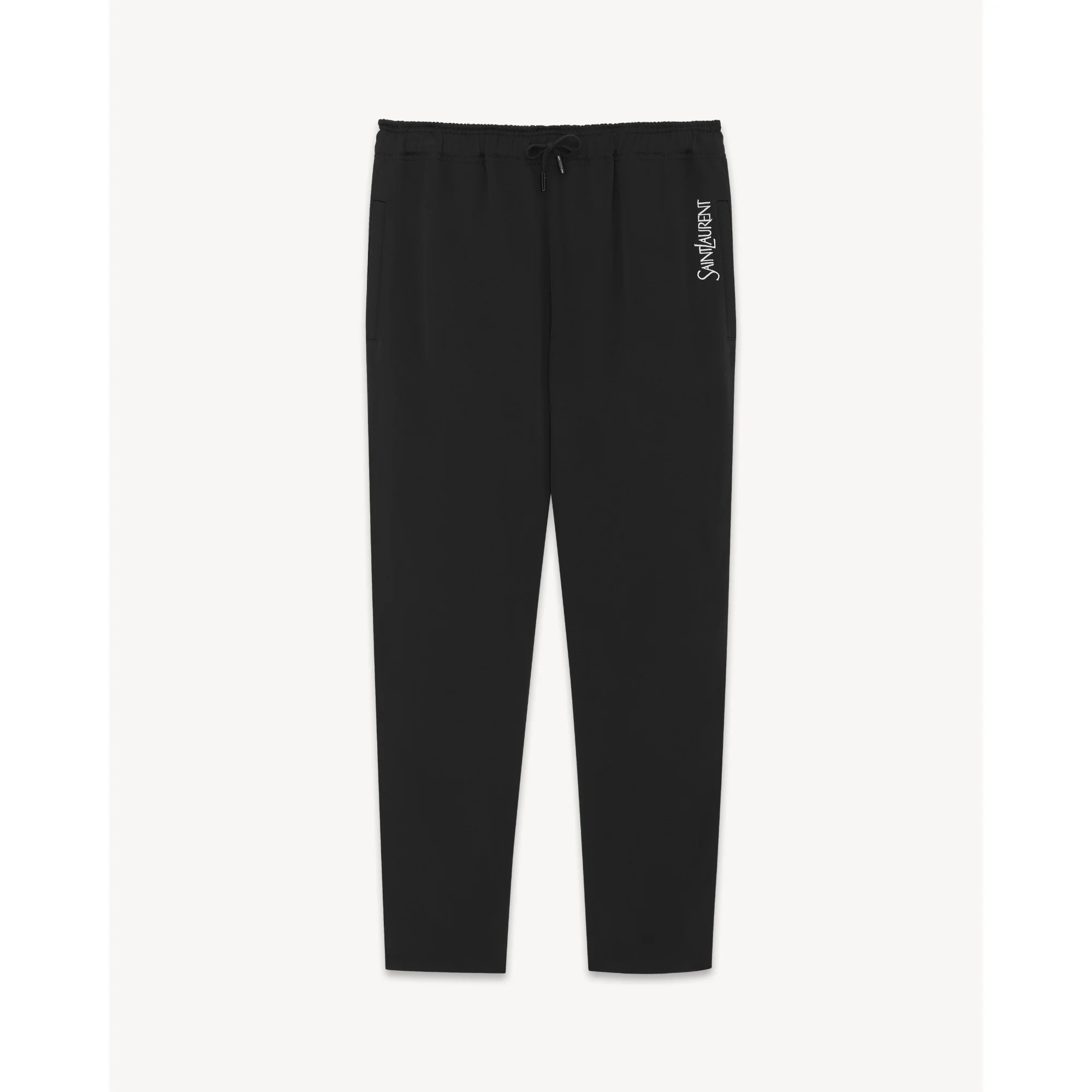 Jogging Satin Envers Crepe - Noir