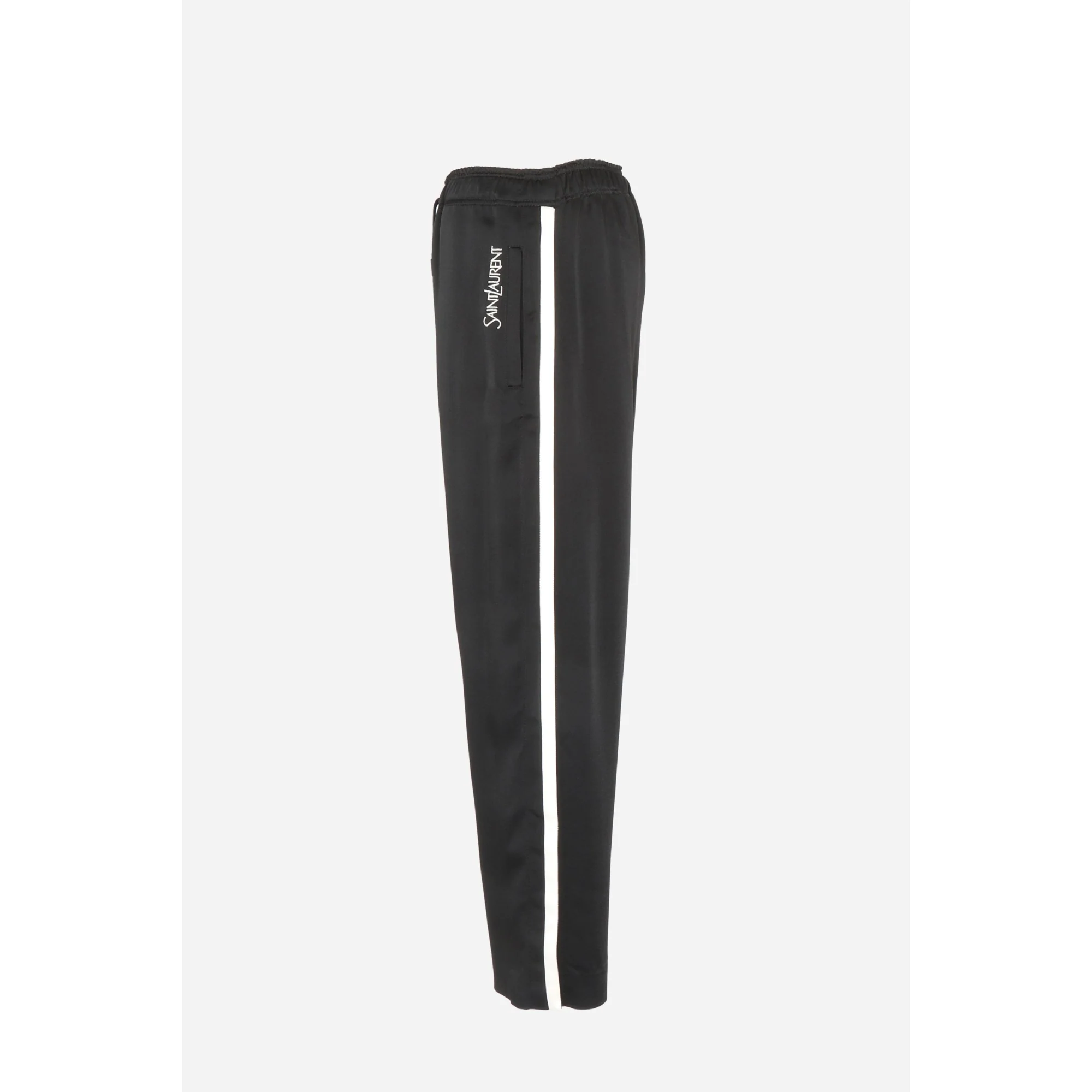 Jogging Satin Envers Crepe - Noir - Image 3