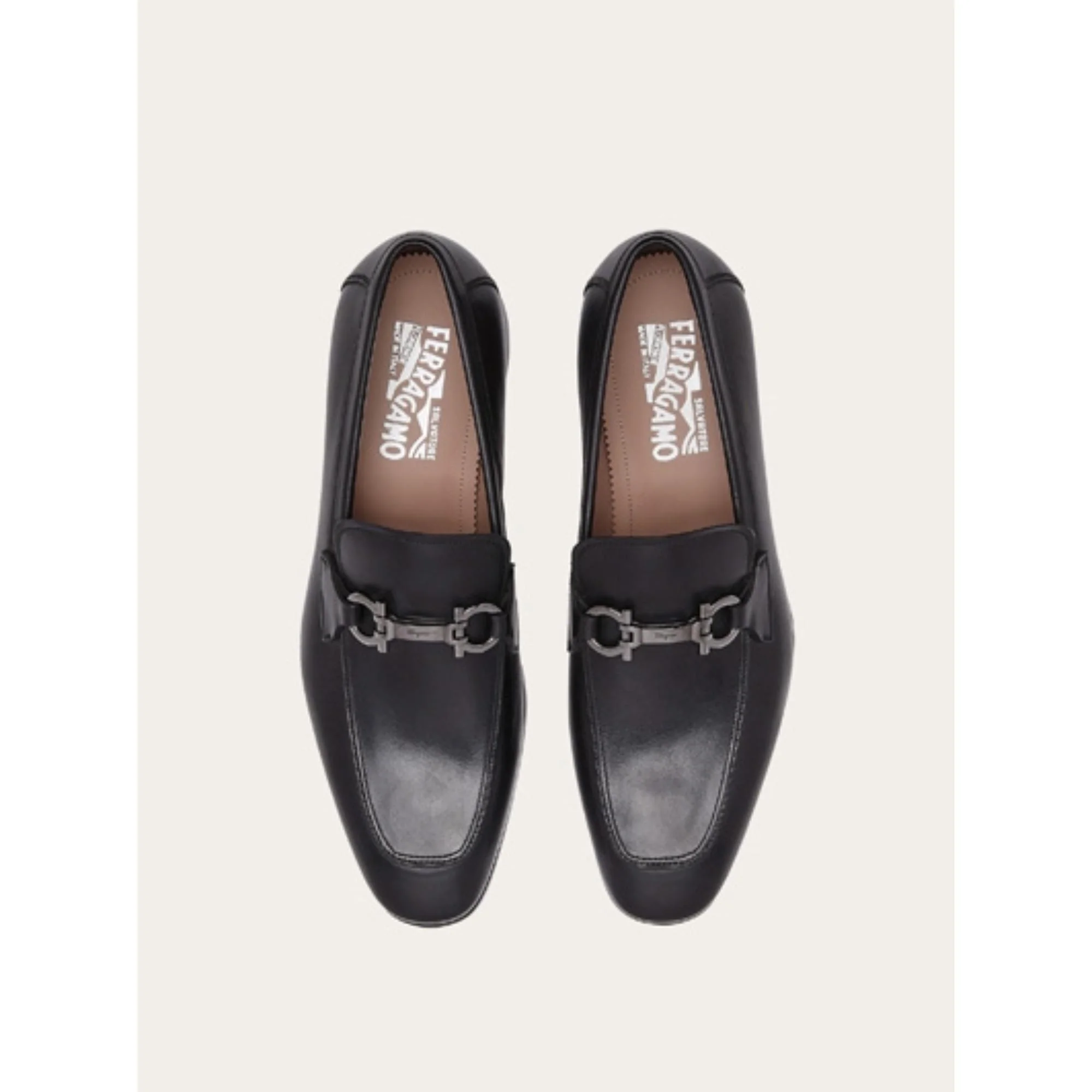 Moccasin with Gancini Ornament - Black - Image 2