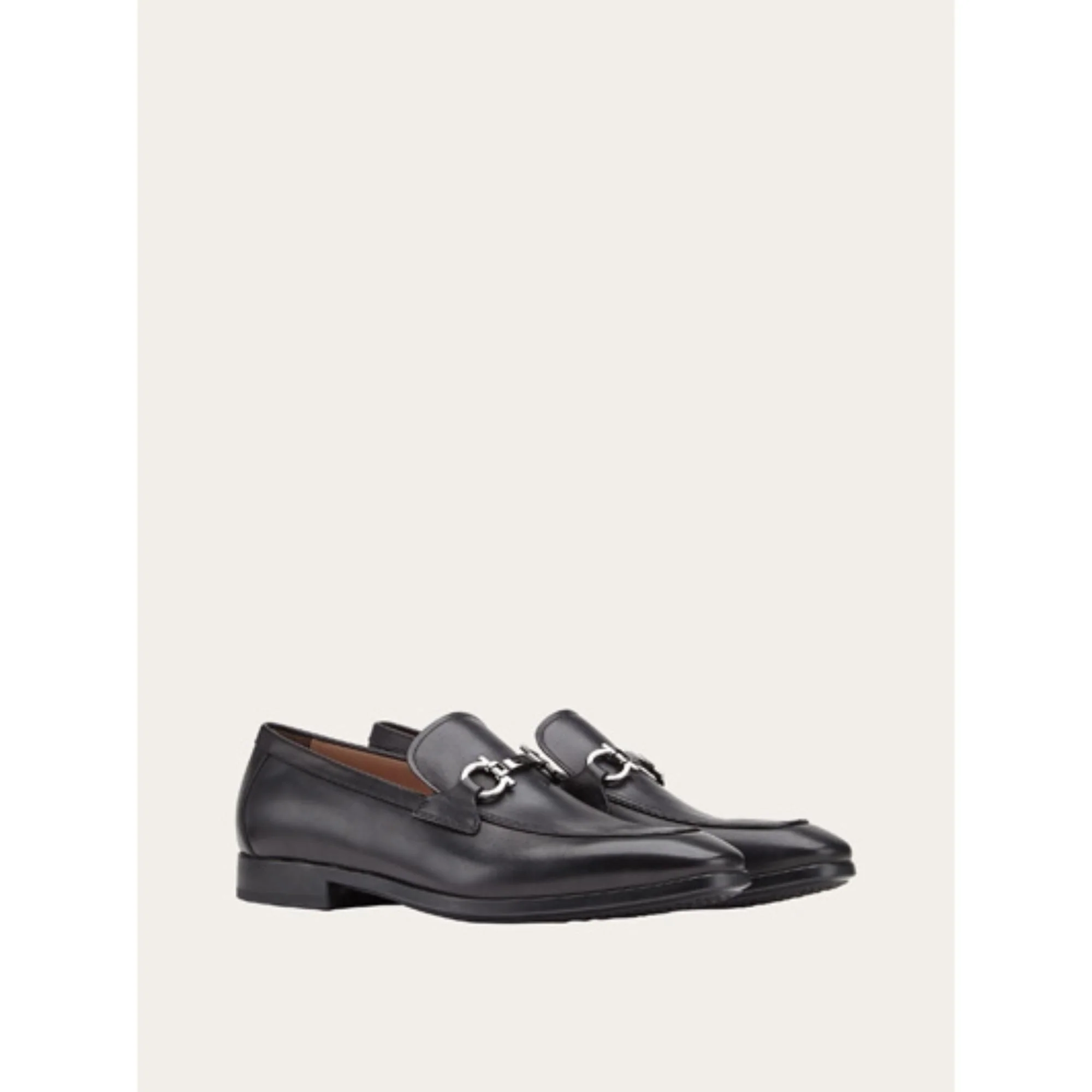 Moccasin with Gancini Ornament - Black - Image 3