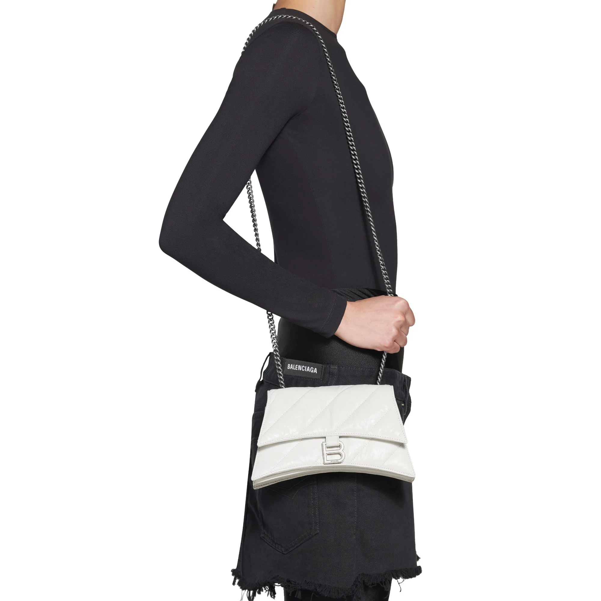 Crush Chain Bag Xs - Optic White - Image 5