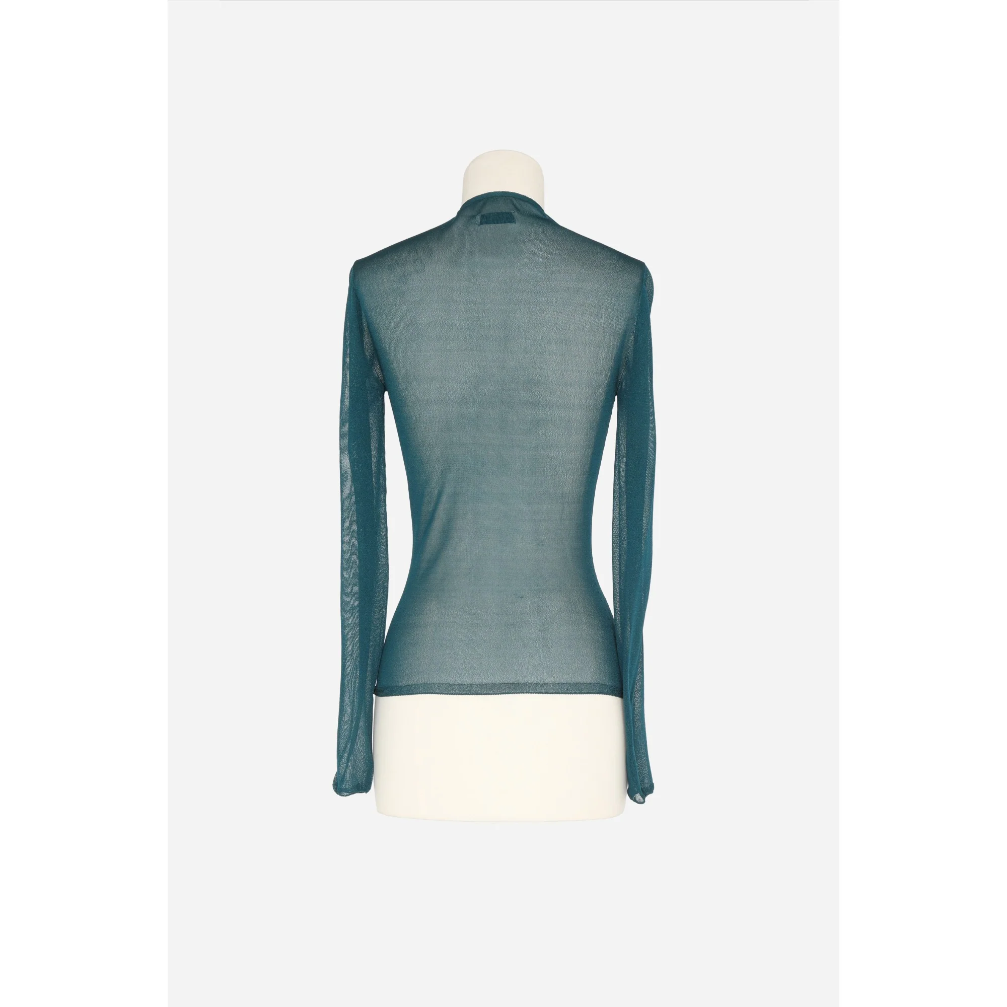 Tricot De Corps Col Cheminee - Bleu Canard - Image 2
