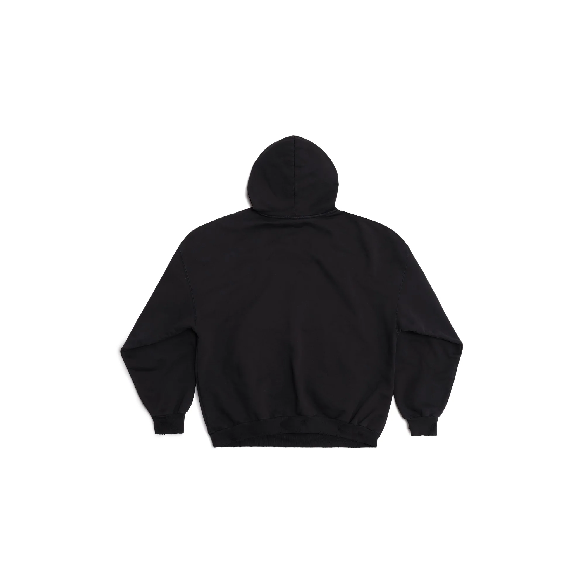 Large Fit Hoodie - Washed Black - Image 2