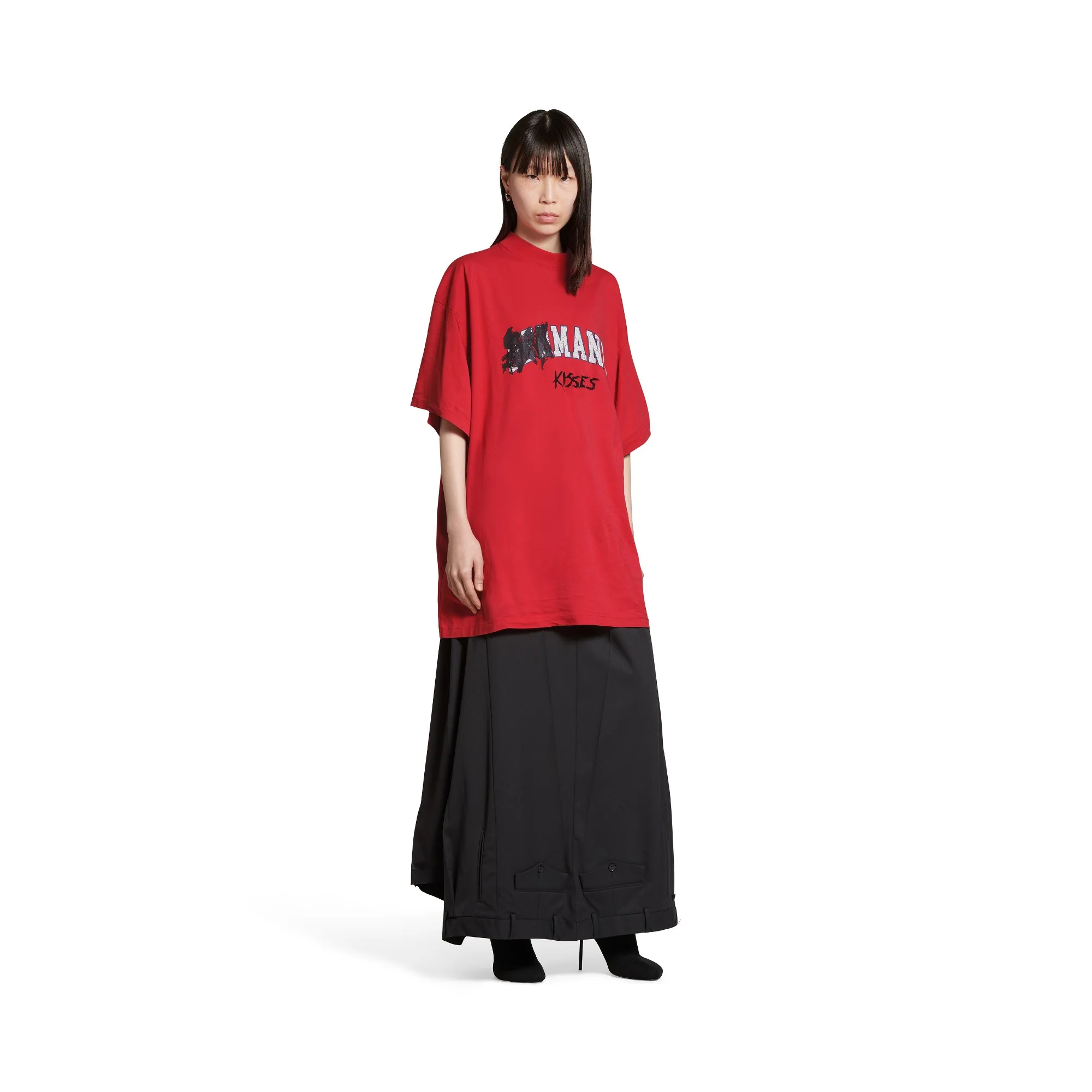 Oversized T-Shirt - Faded Red - Image 3